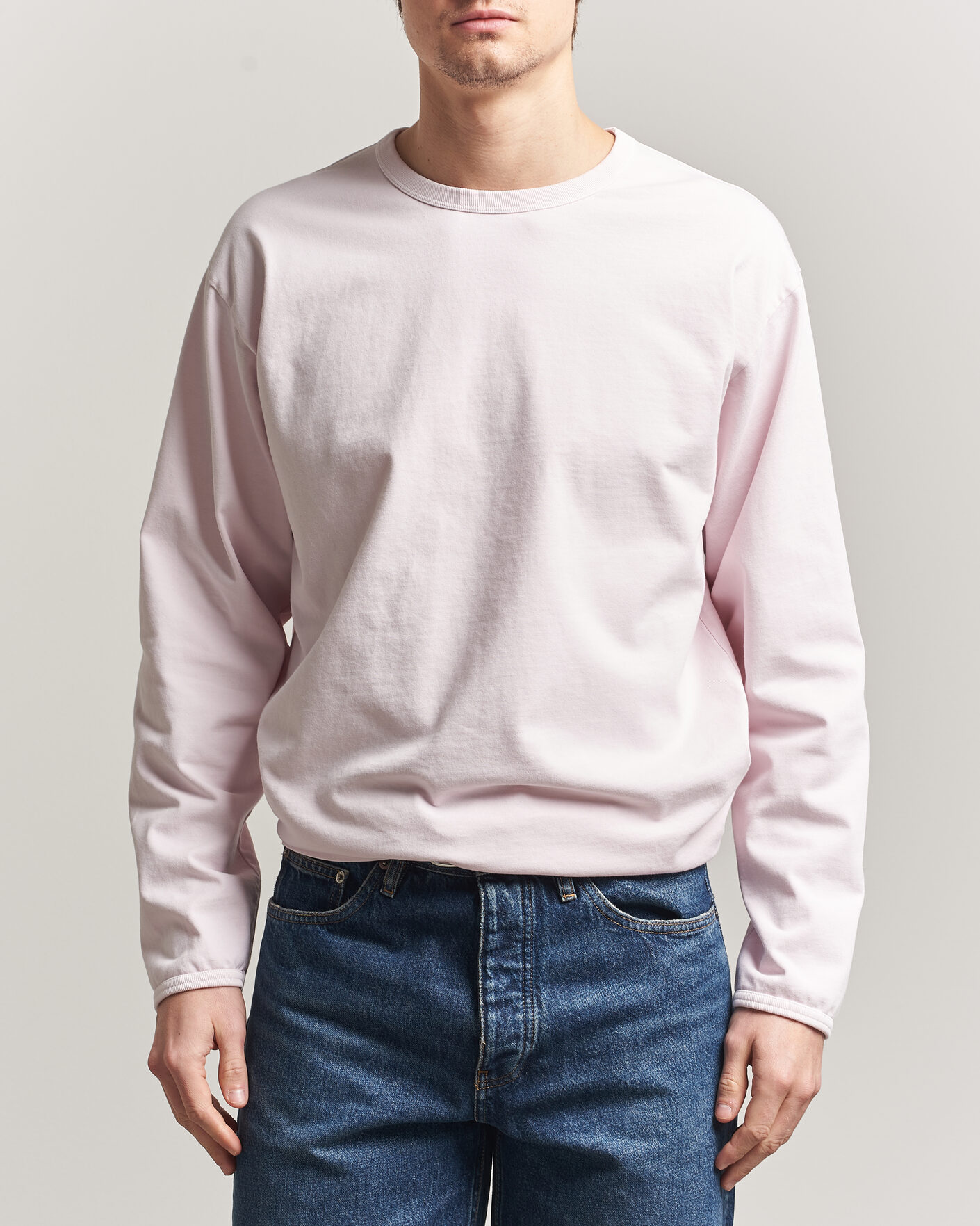 Mies | T-paidat | Sunflower | Heavy Jersey Long Sleeve T-Shirt Pink