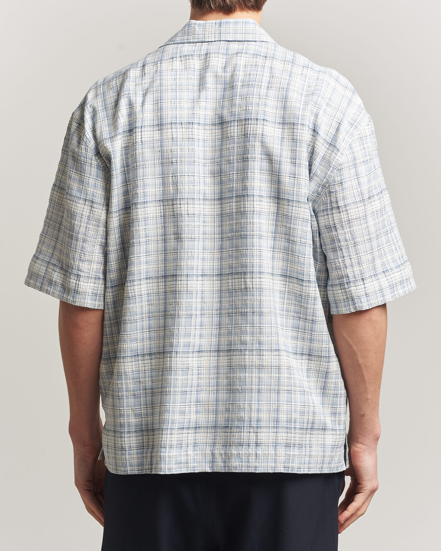 Mies | Kauluspaidat | Sunflower | Adam Short Sleeve Shirt Light Blue Check