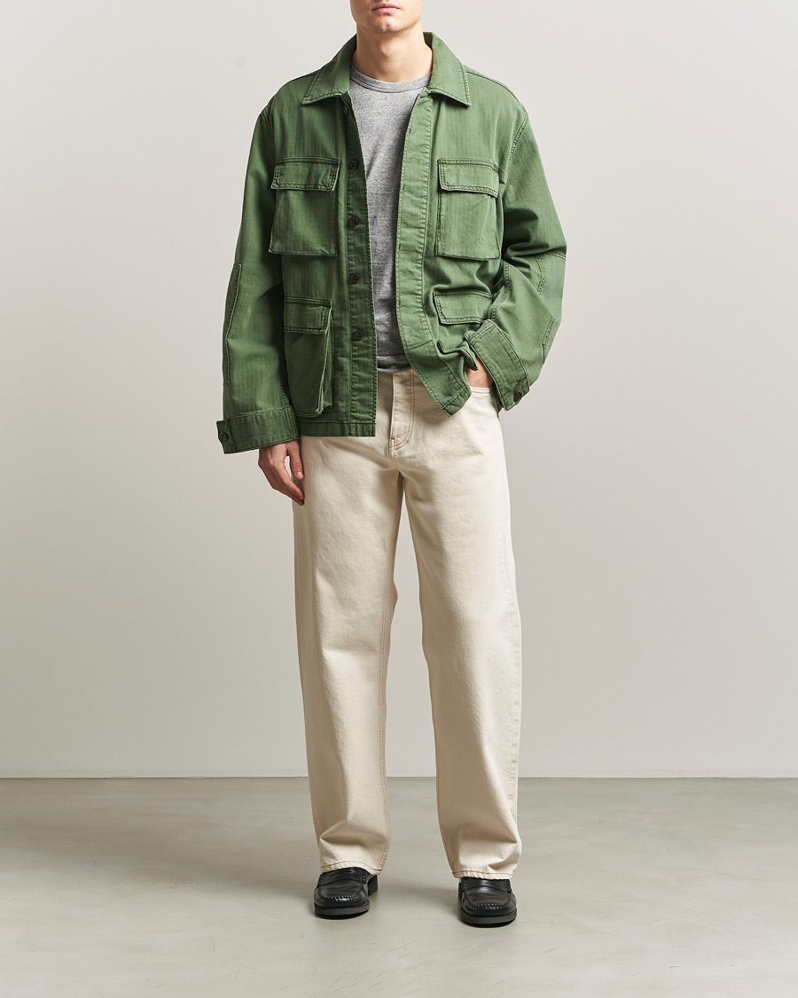 Mies | Farkut | Sunflower | Loose Jeans Ecru Contrast