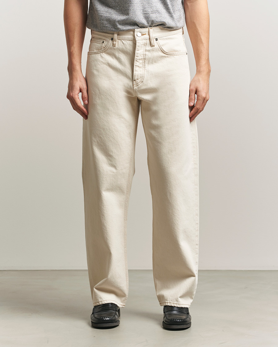 Mies | Farkut | Sunflower | Loose Jeans Ecru Contrast