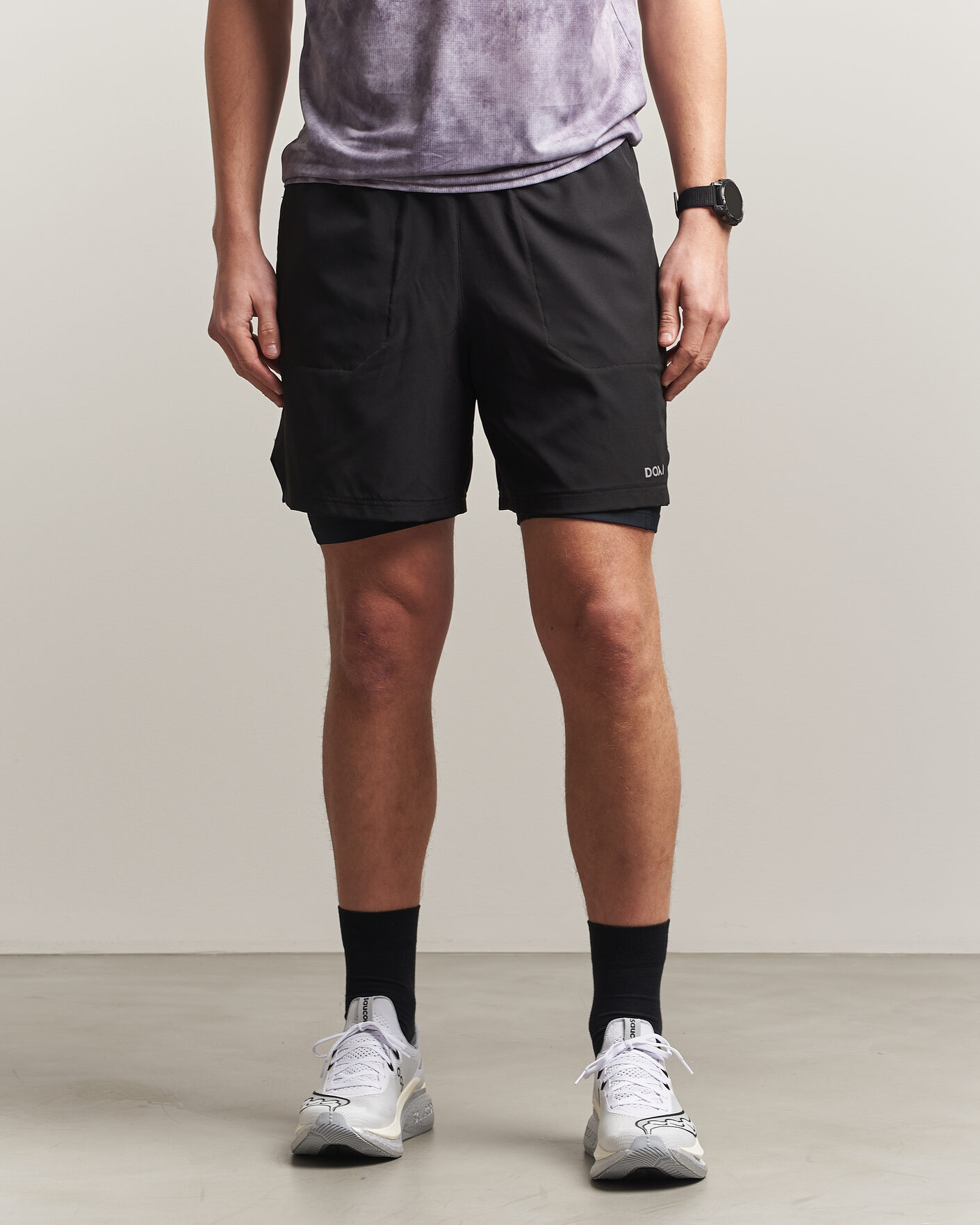 Mies | Shortsit | DOXA | Rerun 2-In-1 Shorts Black