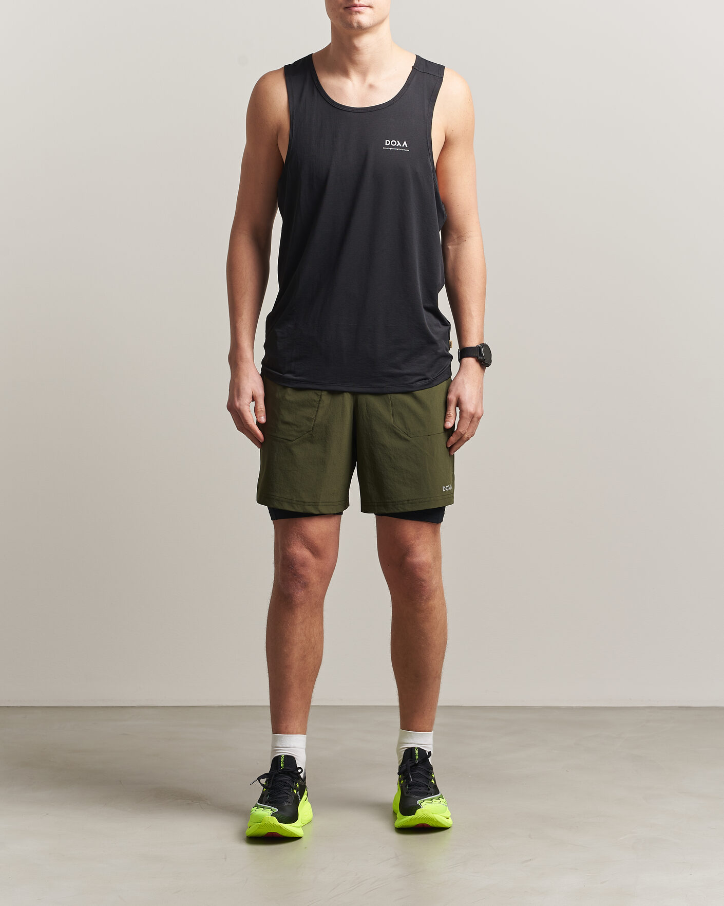 Mies | Shortsit | DOXA | Rerun 2-In-1 Shorts Forest