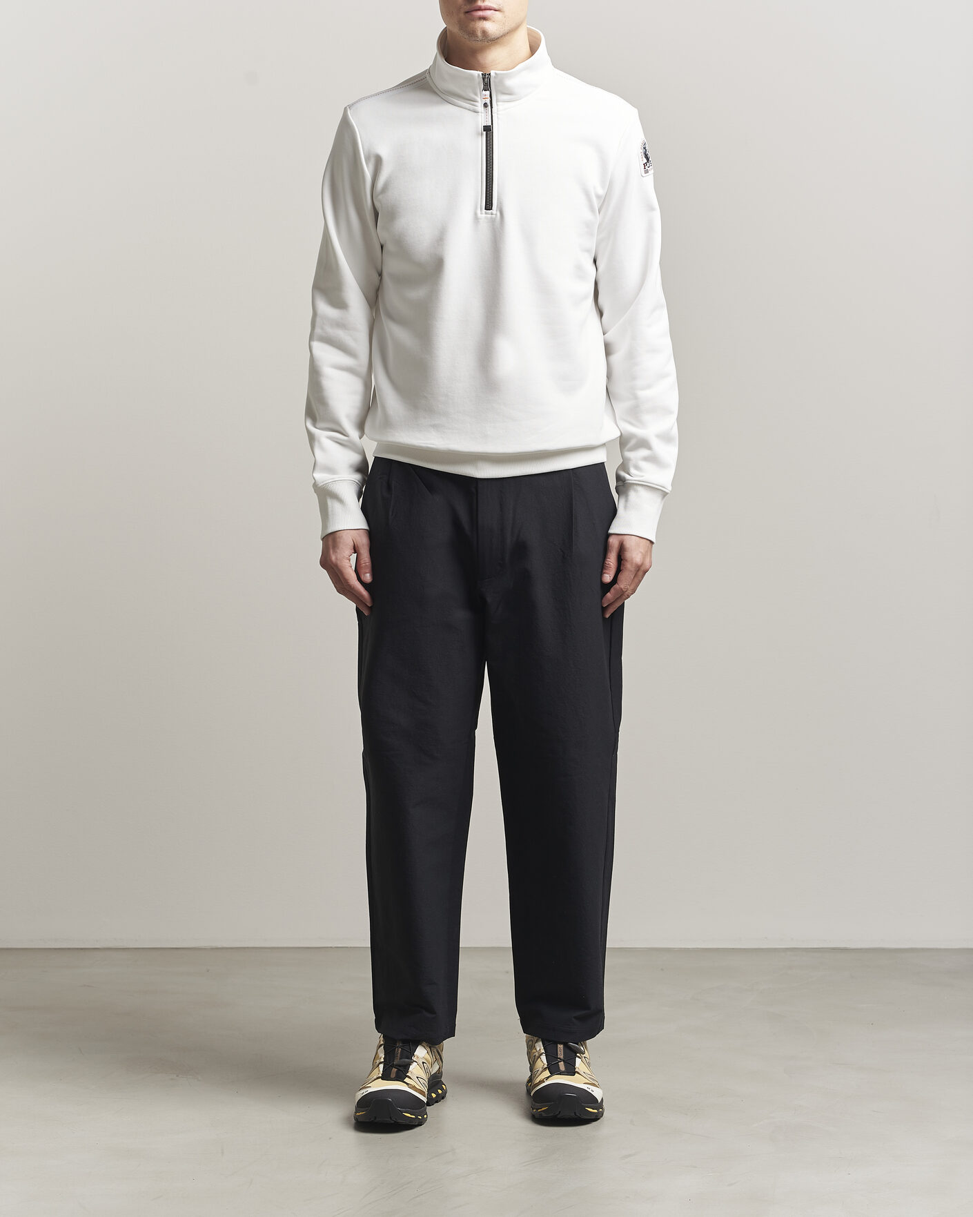 Mies | Puserot | Parajumpers | Broad Peak Super Easy Half Zip White
