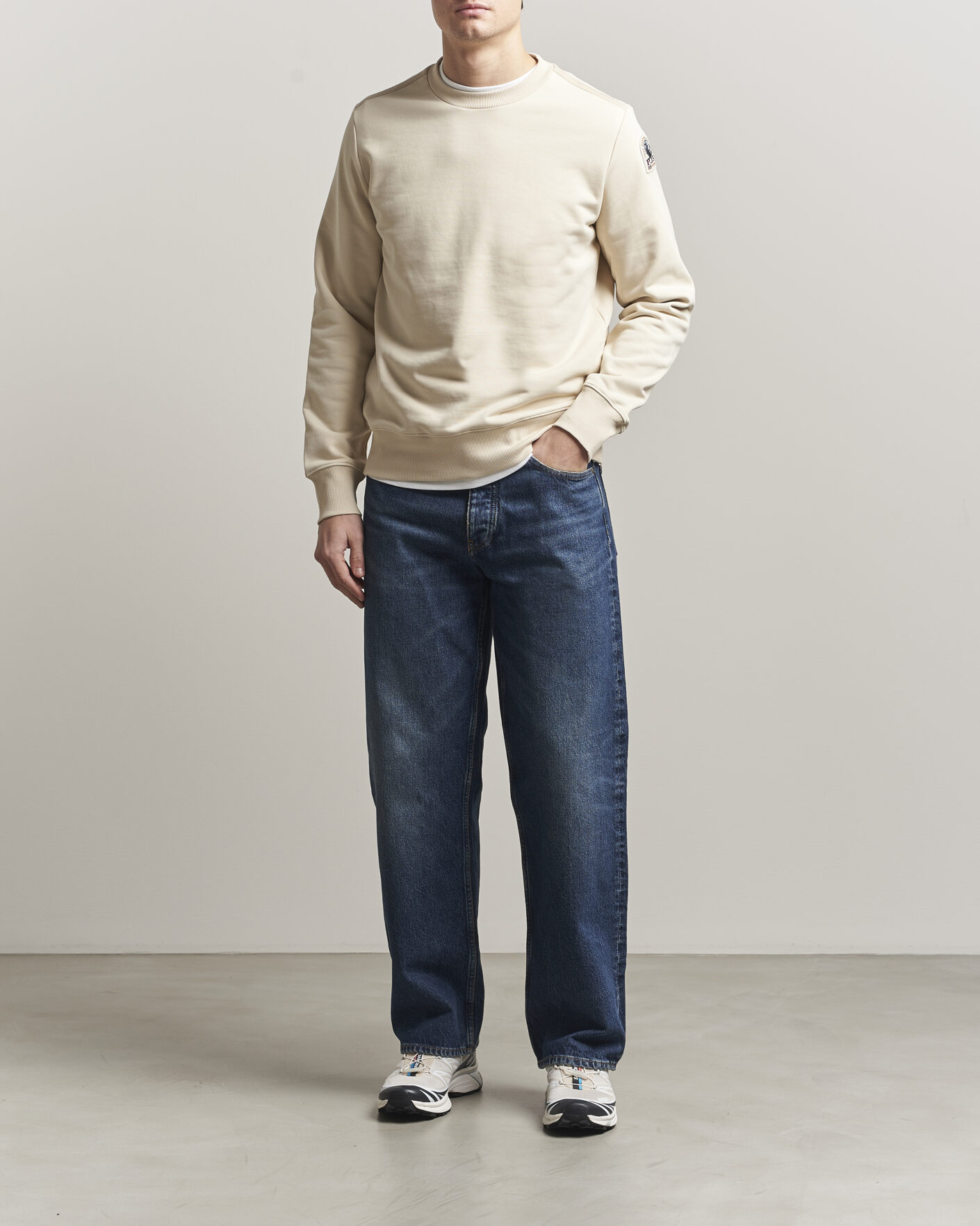 Mies | Puserot | Parajumpers | K2 Super Easy Crew Neck Sweatshirt Bone