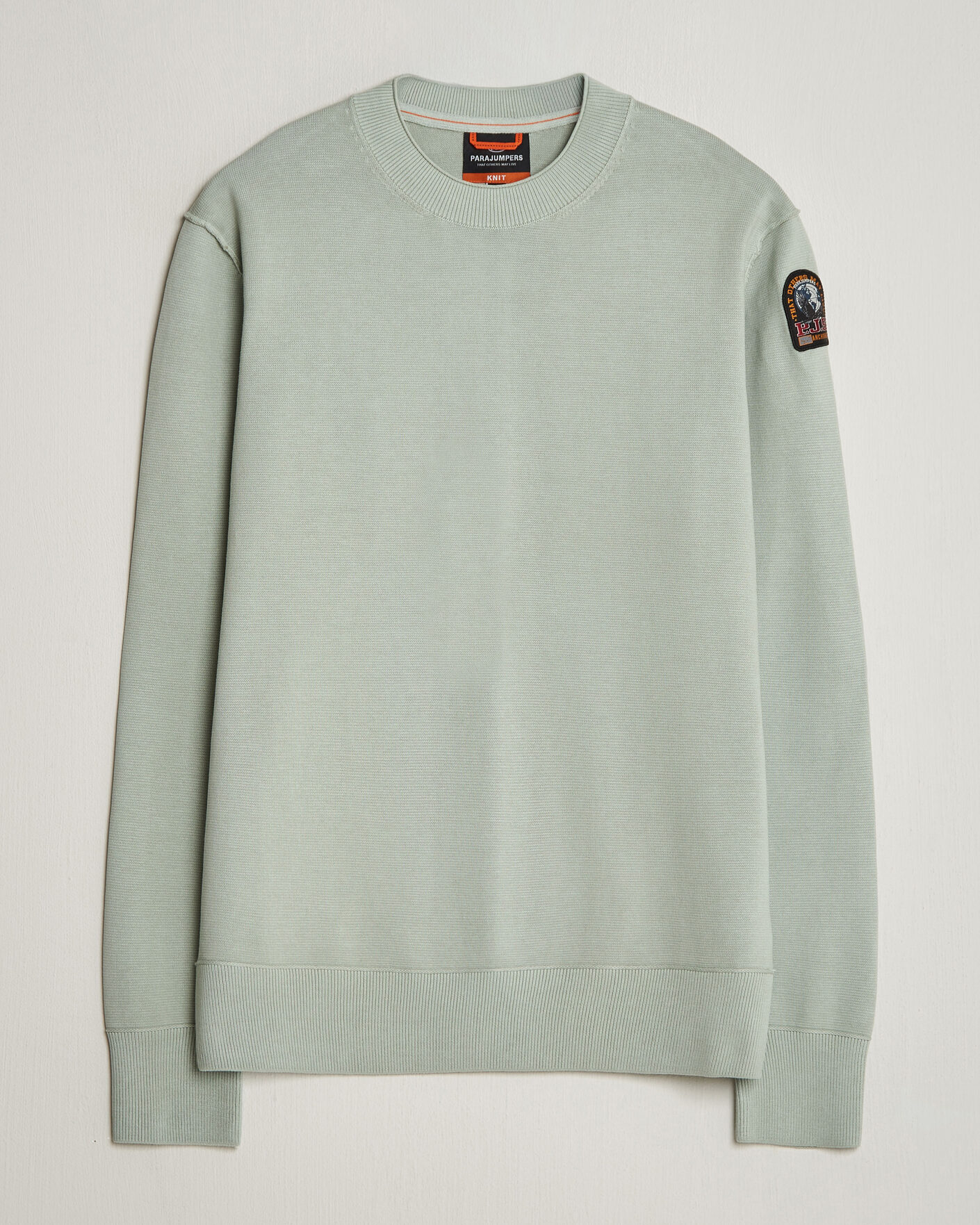 Mies | Puserot | Parajumpers | Basic Braw Knitted Sweater Fresh Grey