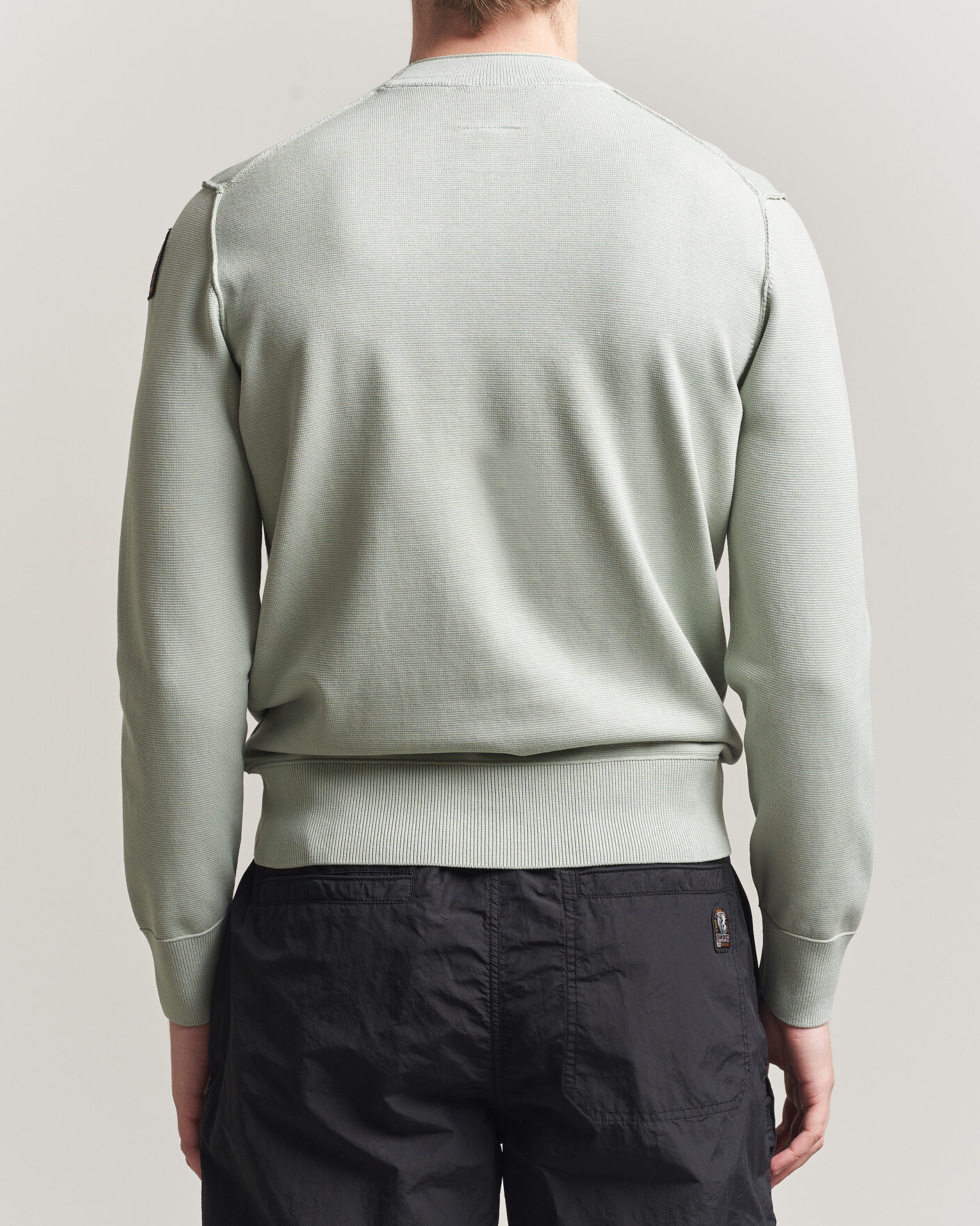 Mies | Puserot | Parajumpers | Basic Braw Knitted Sweater Fresh Grey