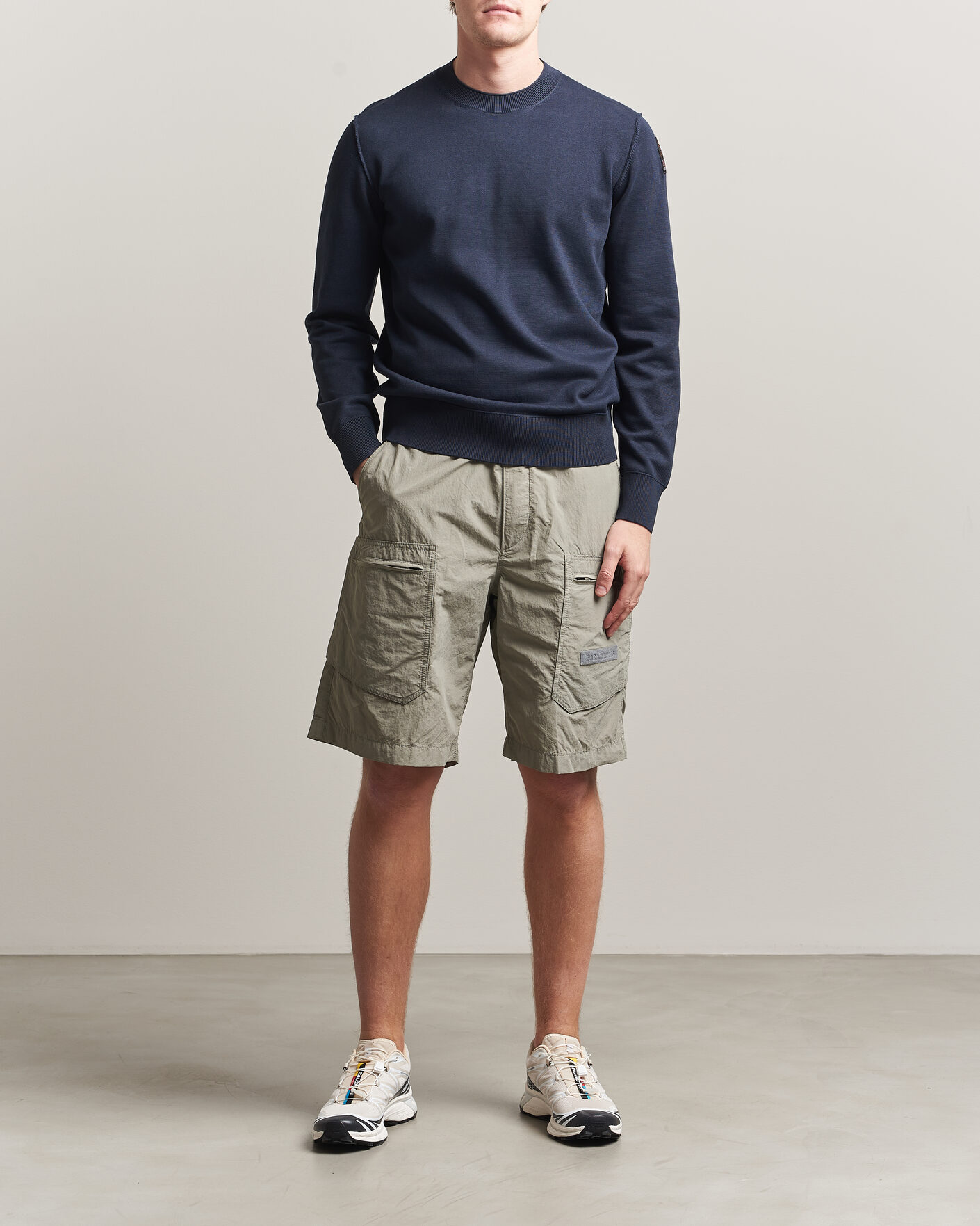 Mies | Puserot | Parajumpers | Basic Braw Knitted Sweater Navy