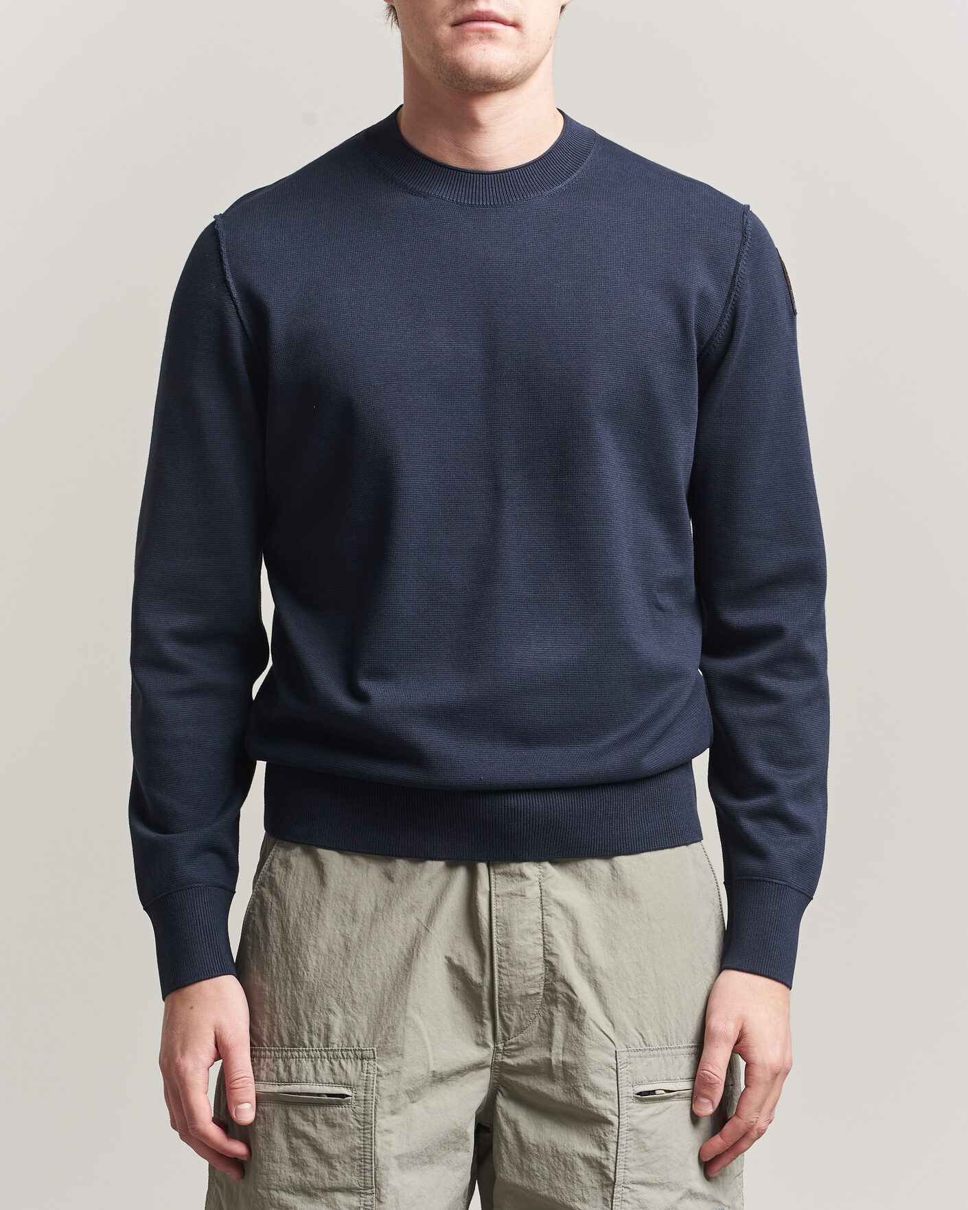Mies | Puserot | Parajumpers | Basic Braw Knitted Sweater Navy