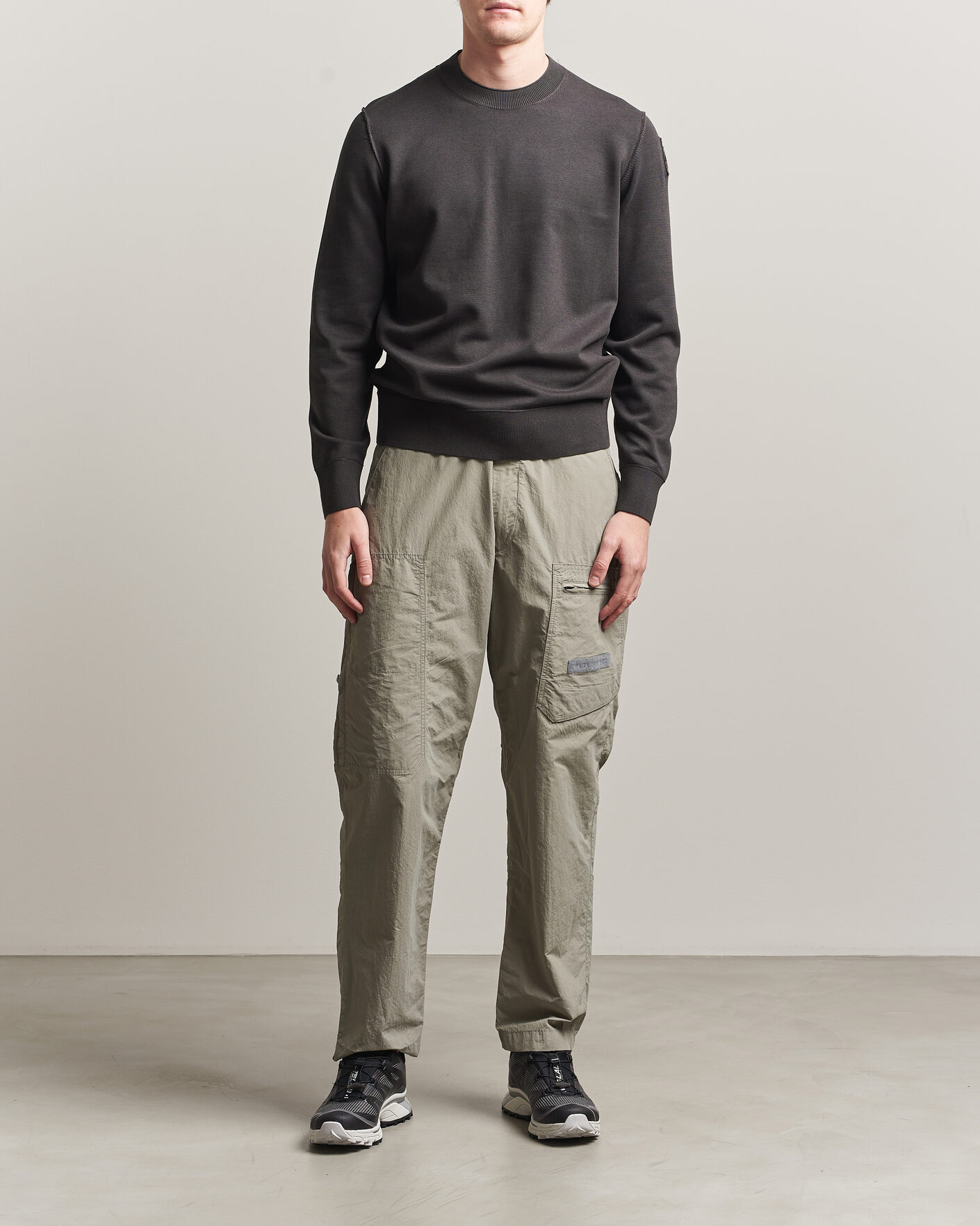 Mies | Puserot | Parajumpers | Basic Braw Knitted Sweater Off Black