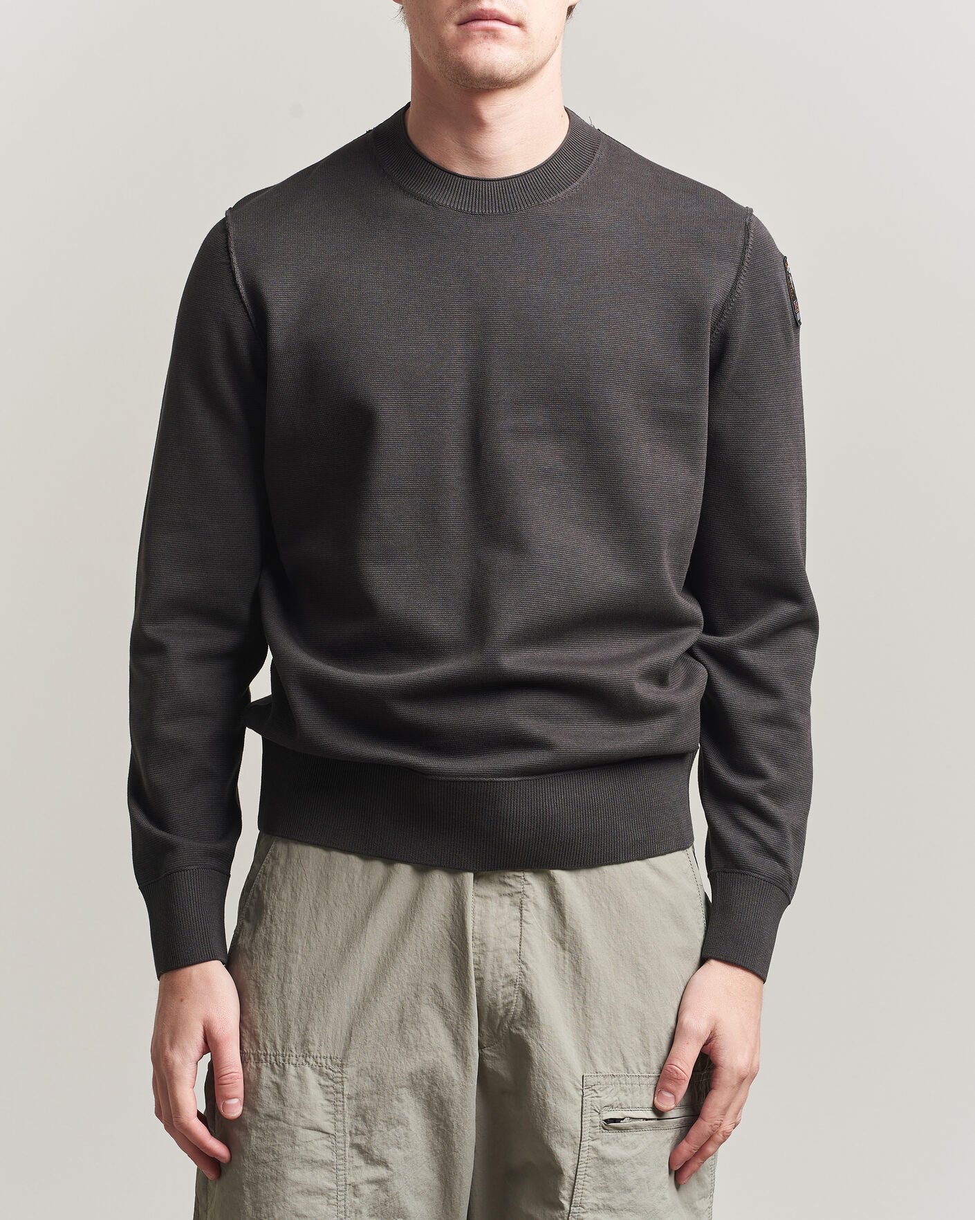 Mies | Puserot | Parajumpers | Basic Braw Knitted Sweater Off Black