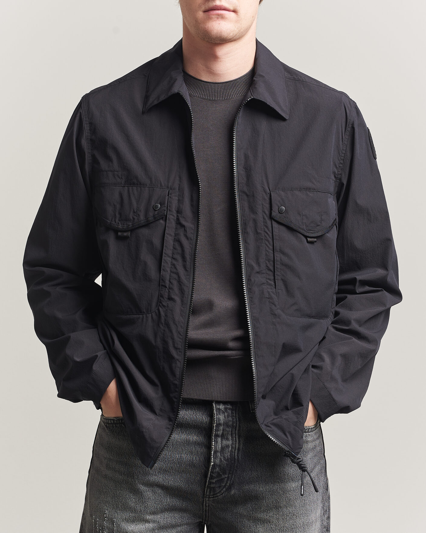 Mies | Takit | Parajumpers | Elgin Travel Shirt Jacket Black