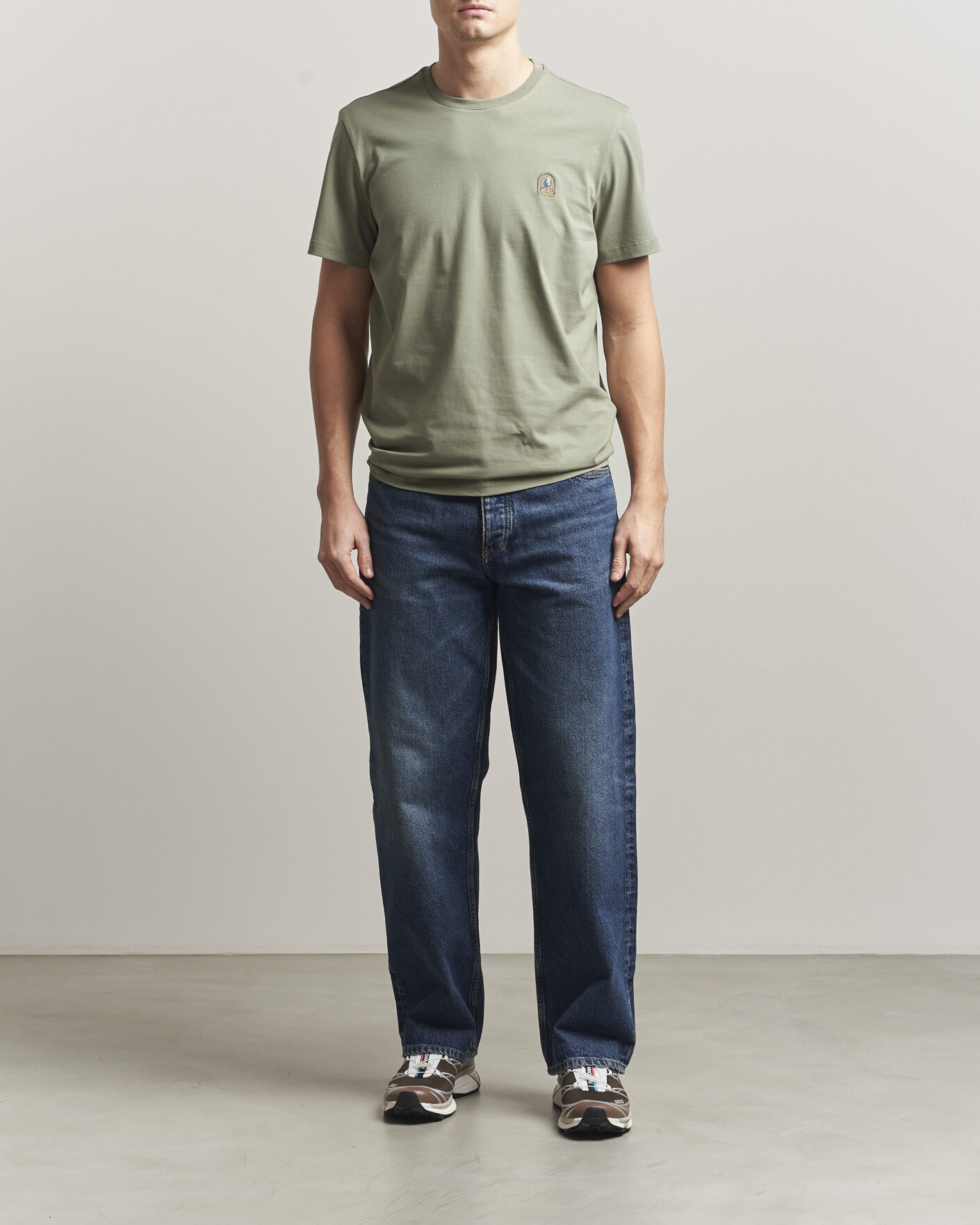 Mies | T-paidat | Parajumpers | Patch Crew Neck T-Shirt Ashen Sage