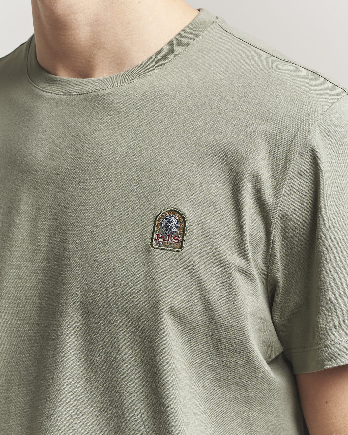 Mies | T-paidat | Parajumpers | Patch Crew Neck T-Shirt Ashen Sage