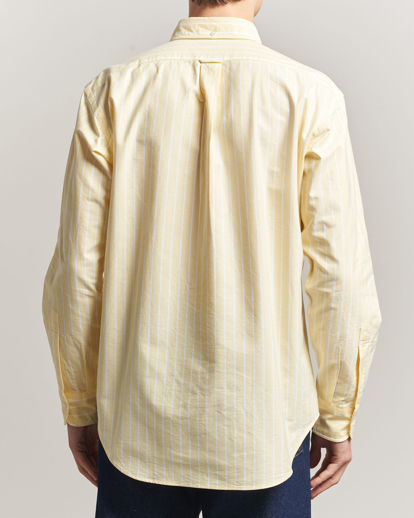 Mies | Kauluspaidat | Kamakura Shirts | Vintage Ivy Oxford BD Shirt Yellow Blazer Stripe