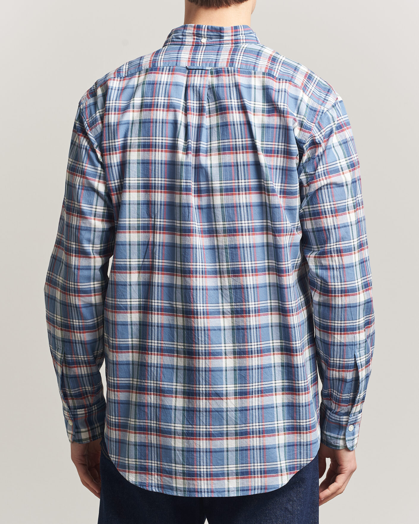 Mies | Kauluspaidat | Kamakura Shirts | Vintage Ivy Button Down Shirt Blue Madras