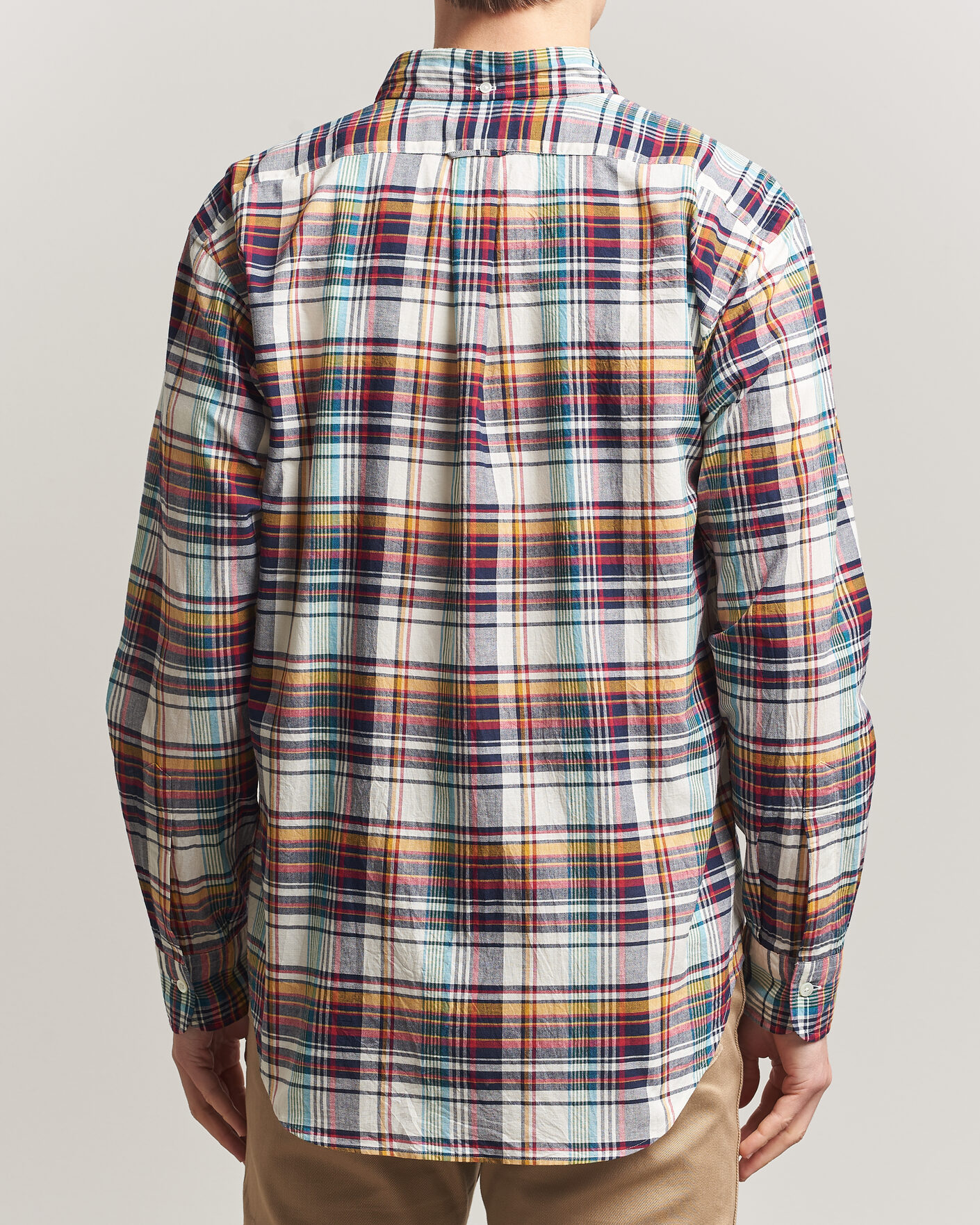 Mies | Kauluspaidat | Kamakura Shirts | Vintage Ivy Button Down Shirt Yellow Madras