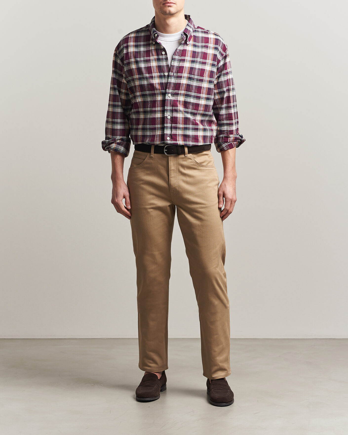 Mies | Kauluspaidat | Kamakura Shirts | Vintage Ivy Button Down Shirt Red Madras