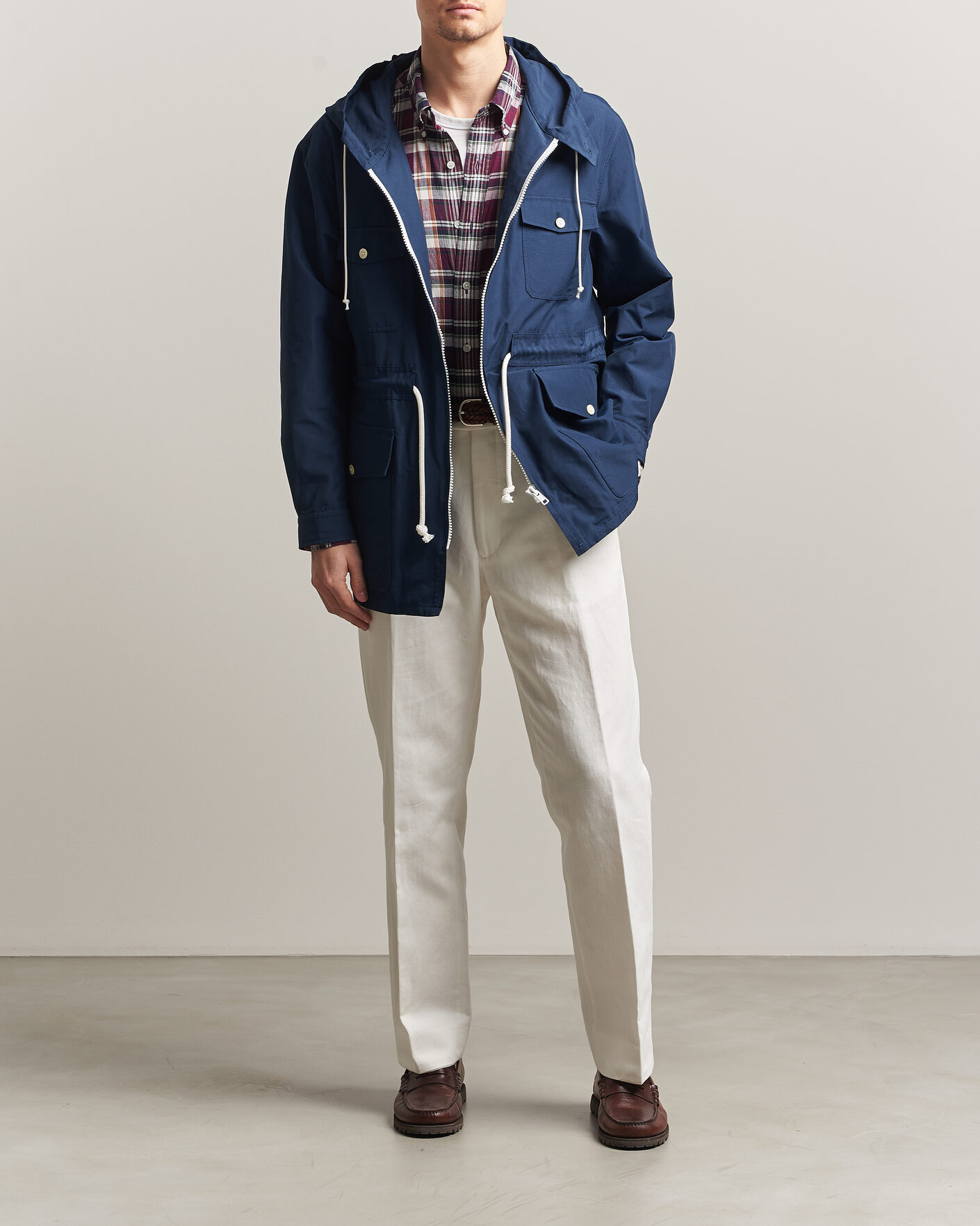 Mies | Takit | Kamakura Shirts | Marine Parka Navy
