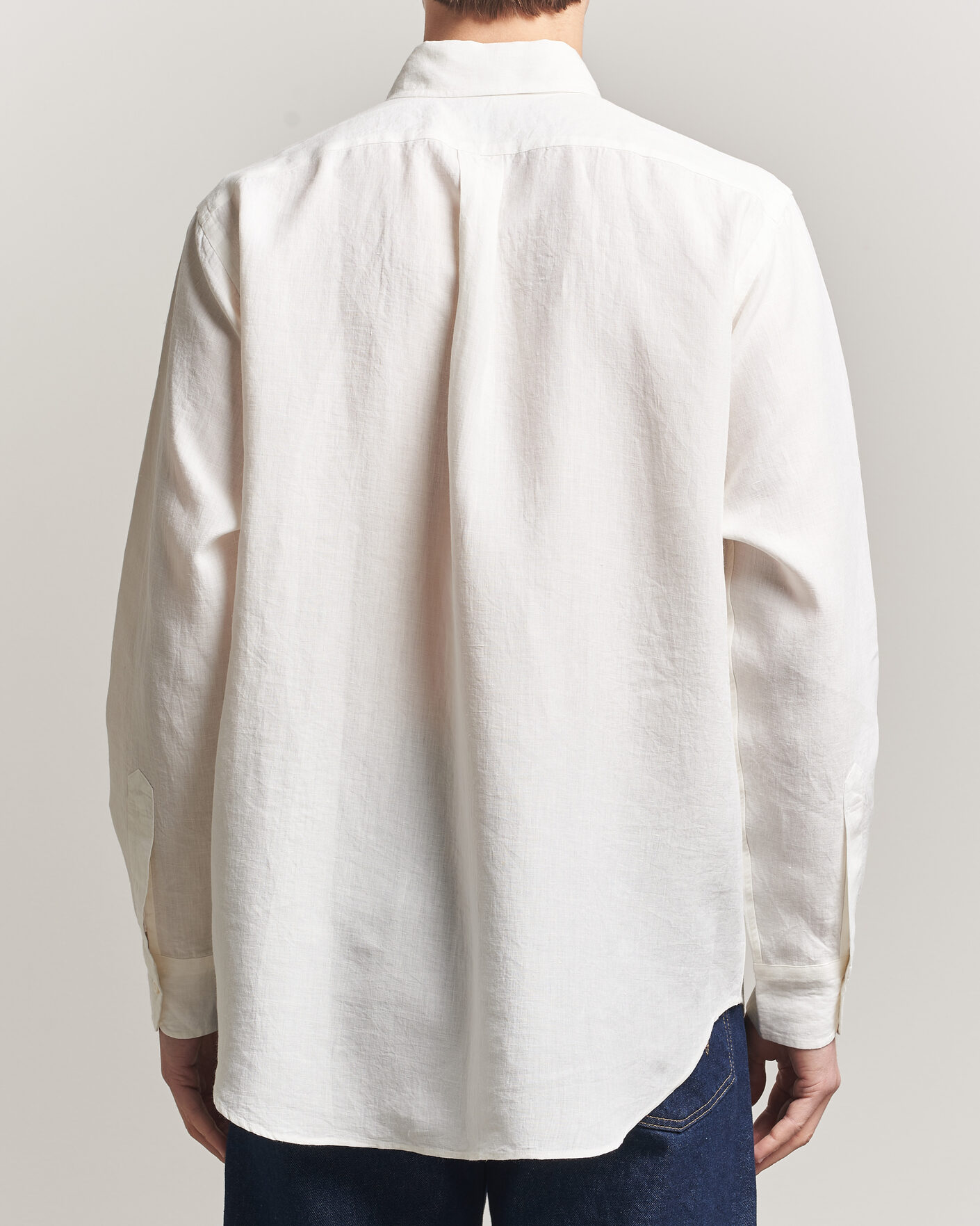 Mies | Kauluspaidat | Kamakura Shirts | Linen Ametora Shirt White