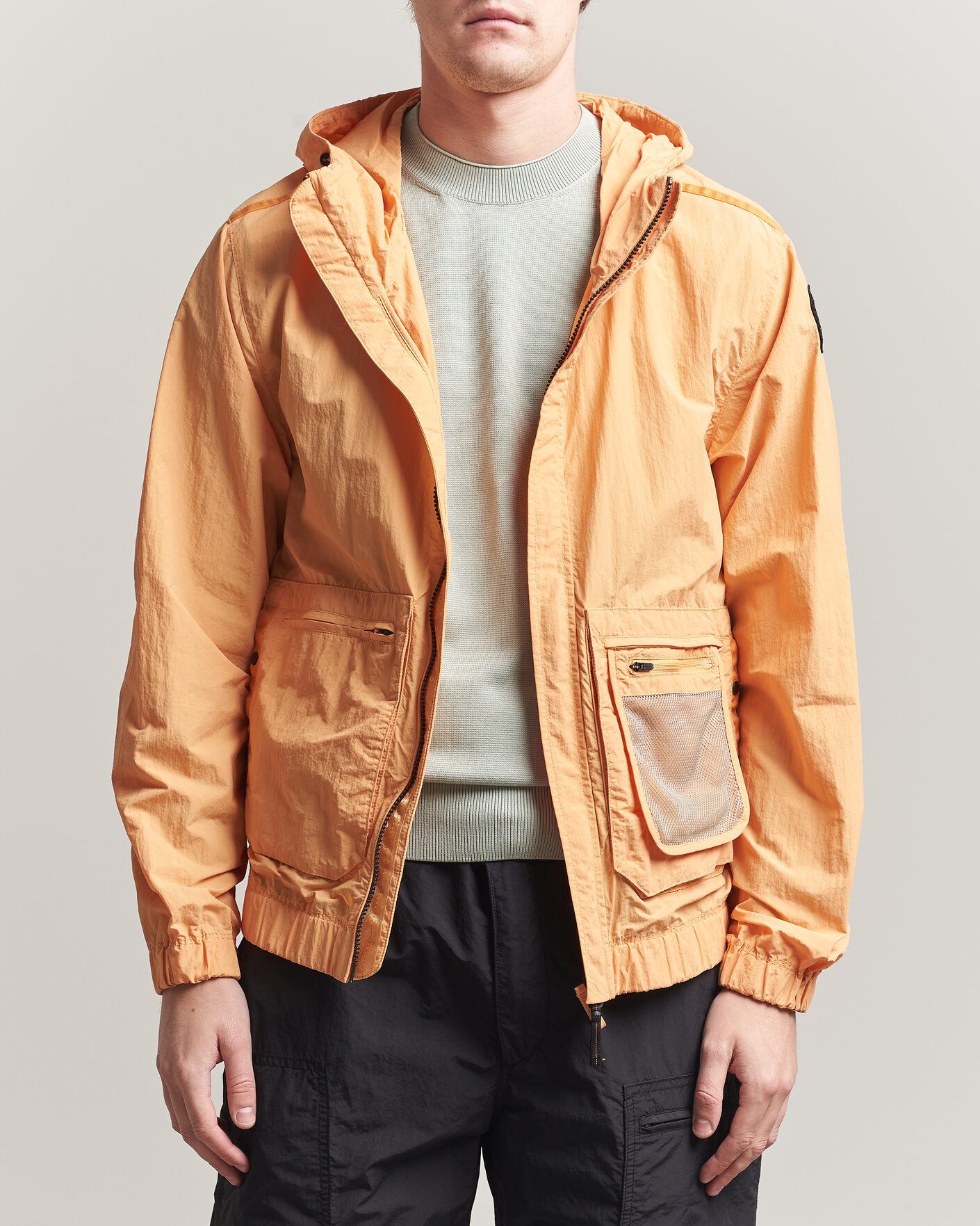 Mies | Takit | Parajumpers | Rube Smash Peached Nylon Hooded Jacket Apricot Nectar