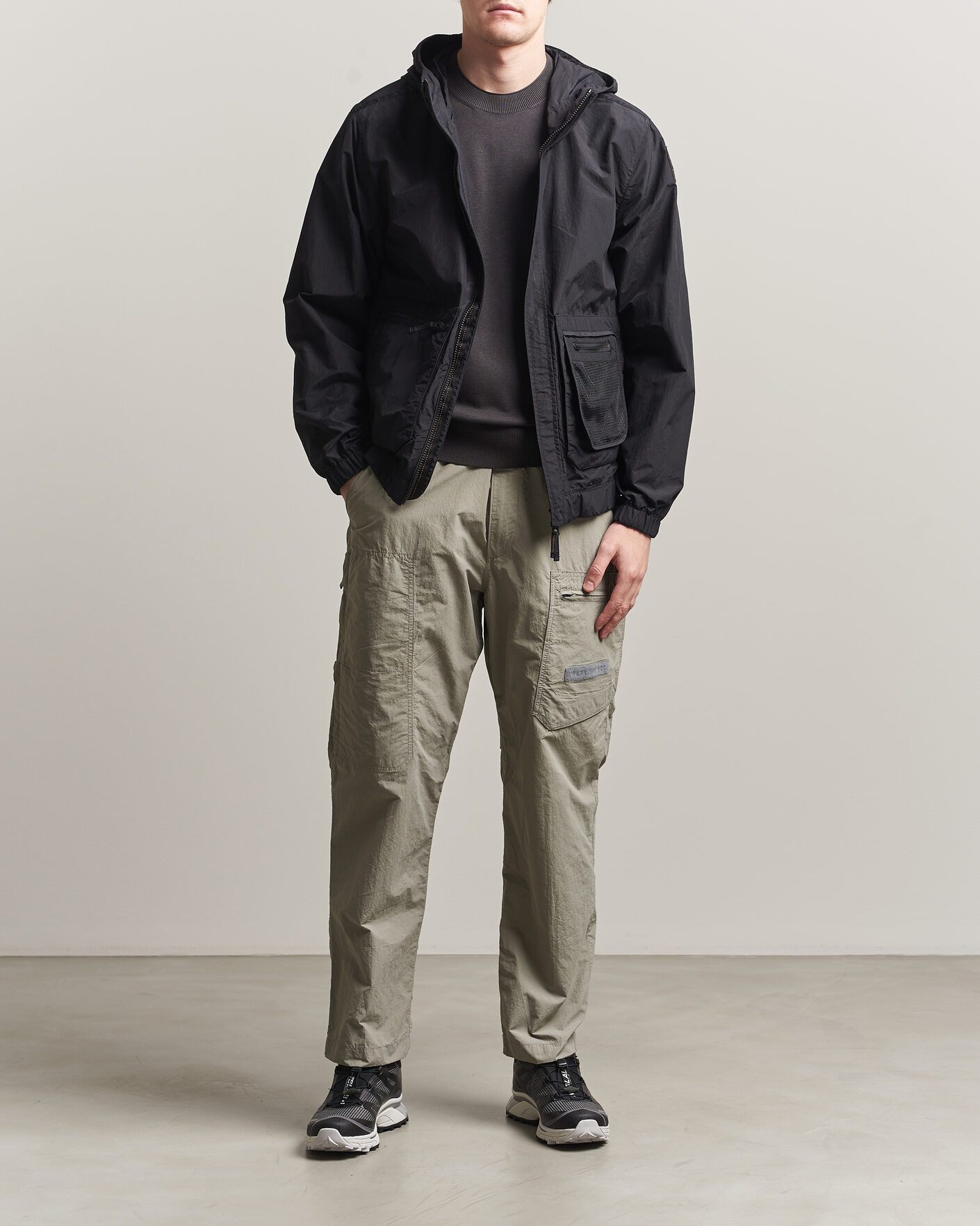 Mies | Takit | Parajumpers | Rube Smash Peached Nylon Hooded Jacket Black