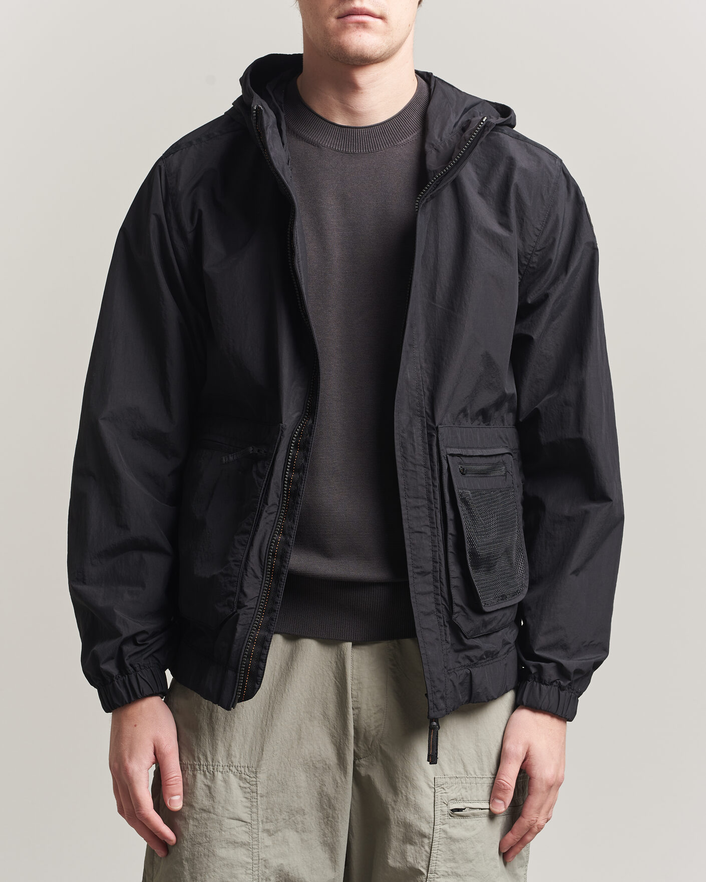 Mies | Takit | Parajumpers | Rube Smash Peached Nylon Hooded Jacket Black