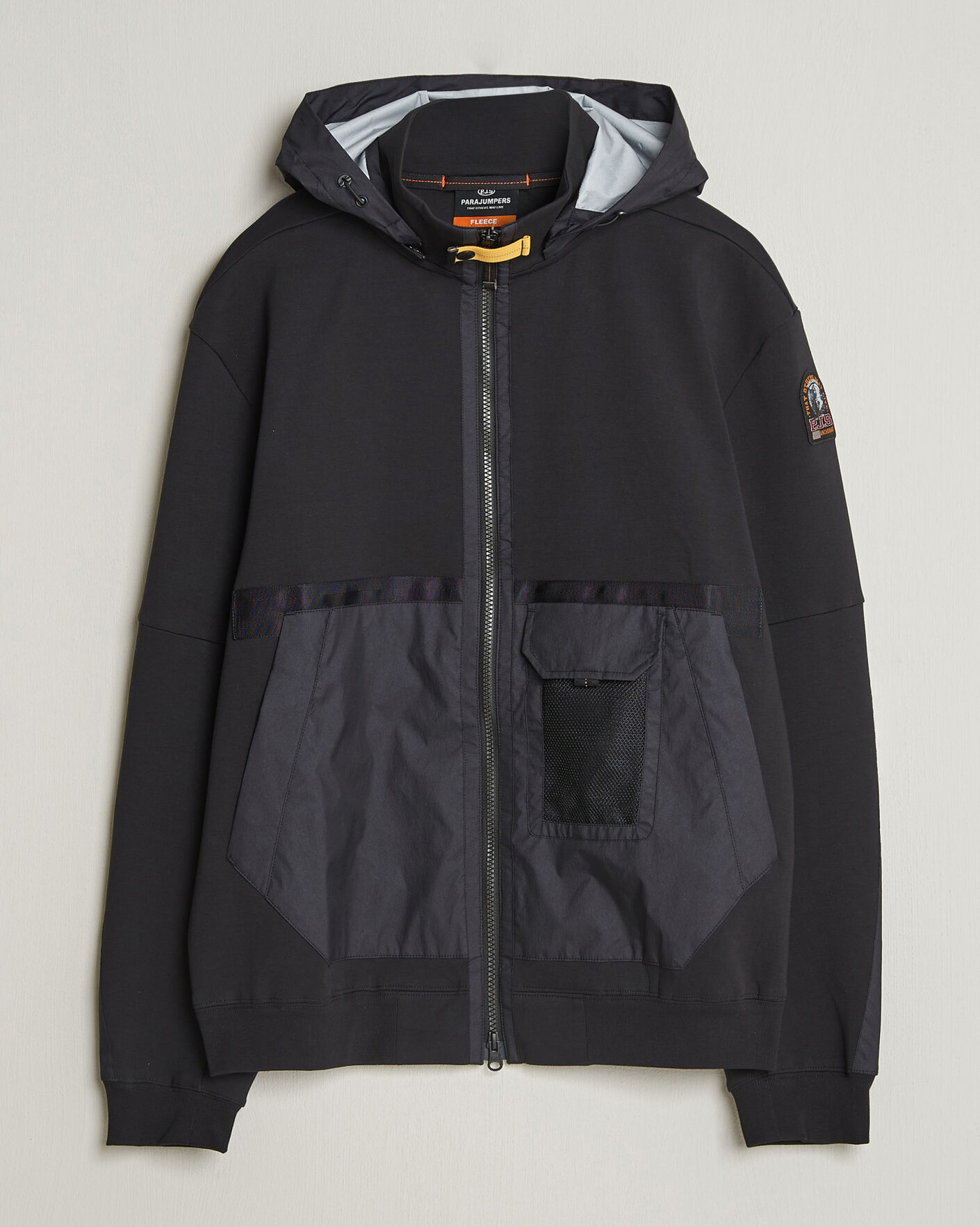 Mies | Takit | Parajumpers | Kouga Evo Fleece Hooded Hybrid Jacket Black