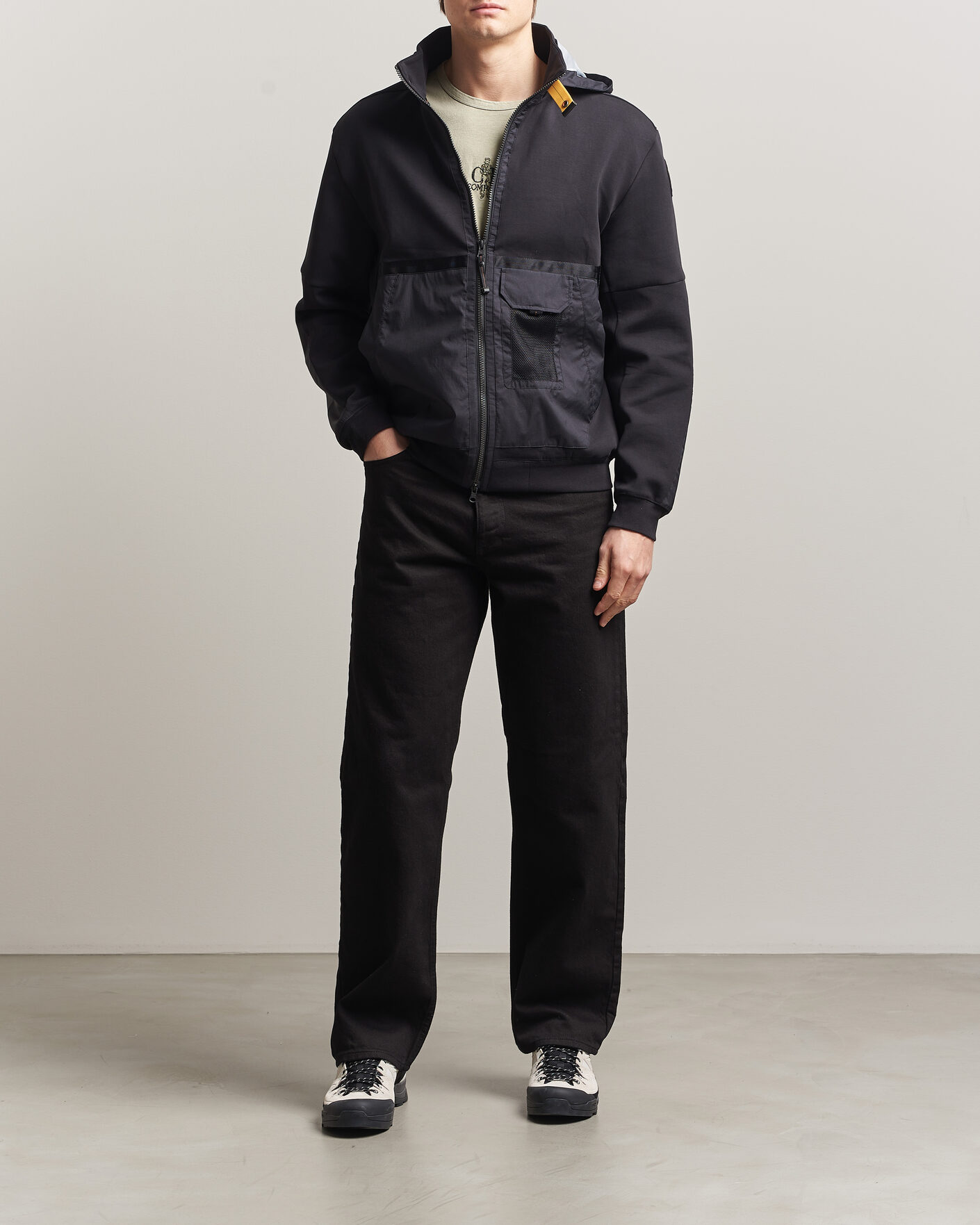 Mies | Takit | Parajumpers | Kouga Evo Fleece Hooded Hybrid Jacket Black