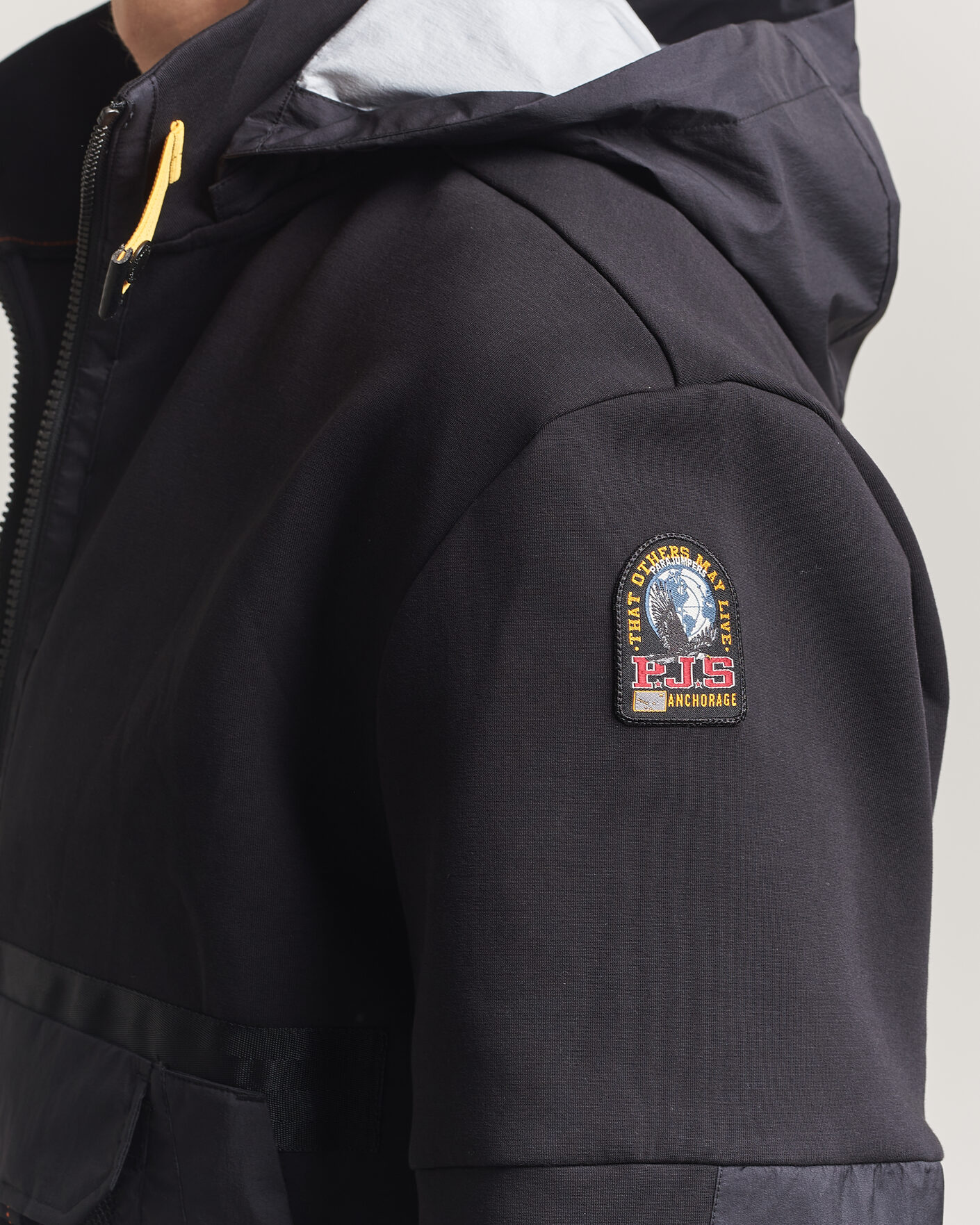 Mies | Takit | Parajumpers | Kouga Evo Fleece Hooded Hybrid Jacket Black