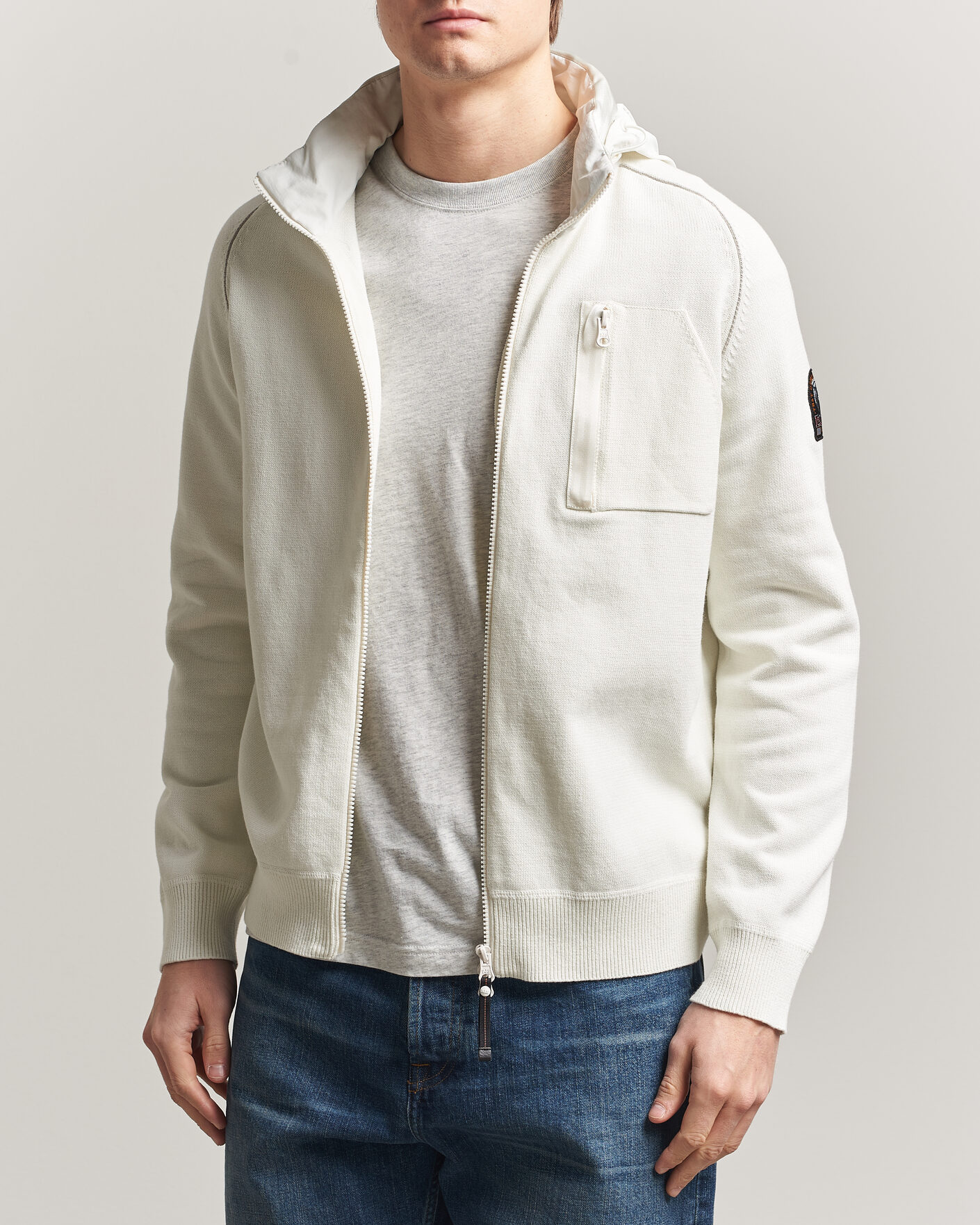 Mies | Takit | Parajumpers | Bargany Rescue Knitted Hybrid Jacket Star White