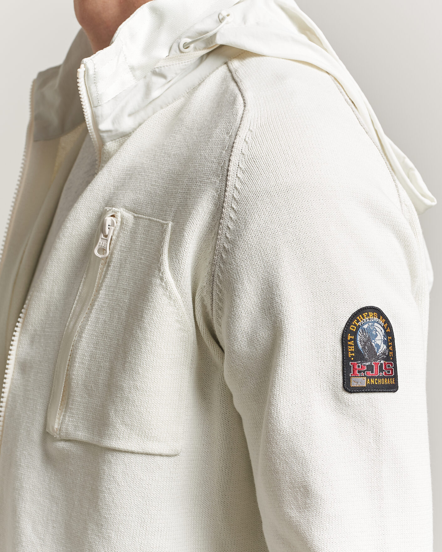 Mies | Takit | Parajumpers | Bargany Rescue Knitted Hybrid Jacket Star White