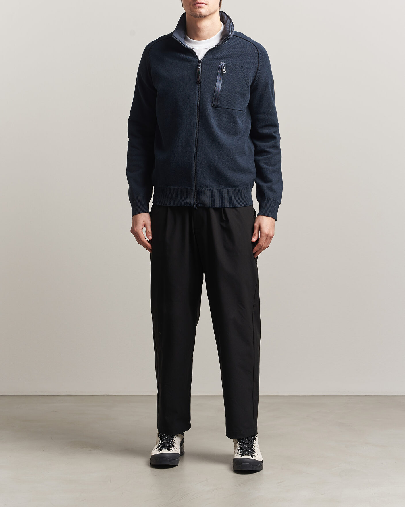 Mies | Takit | Parajumpers | Bargany Rescue Knitted Hybrid Jacket Ink Blue