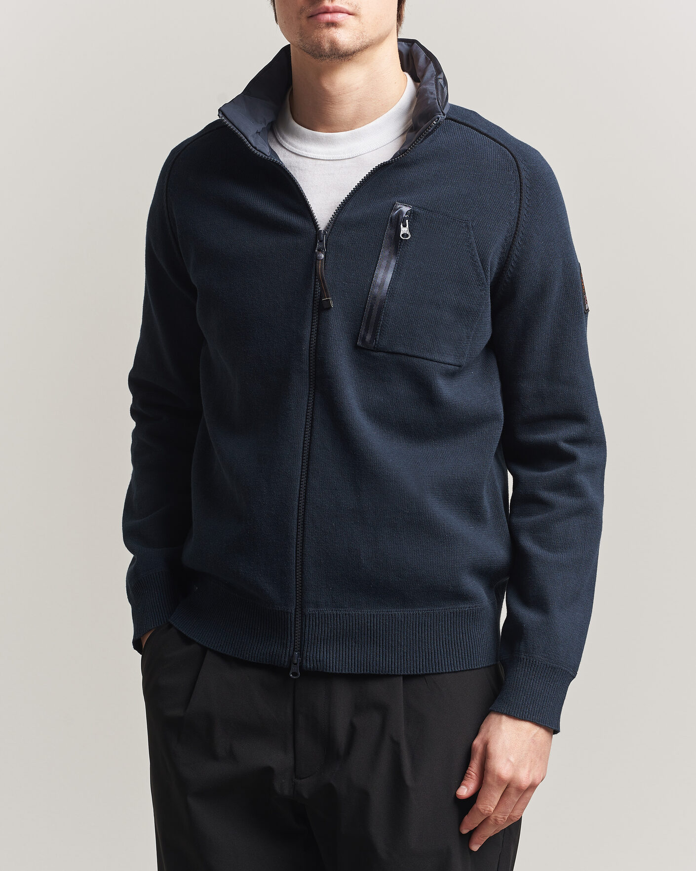 Mies | Takit | Parajumpers | Bargany Rescue Knitted Hybrid Jacket Ink Blue