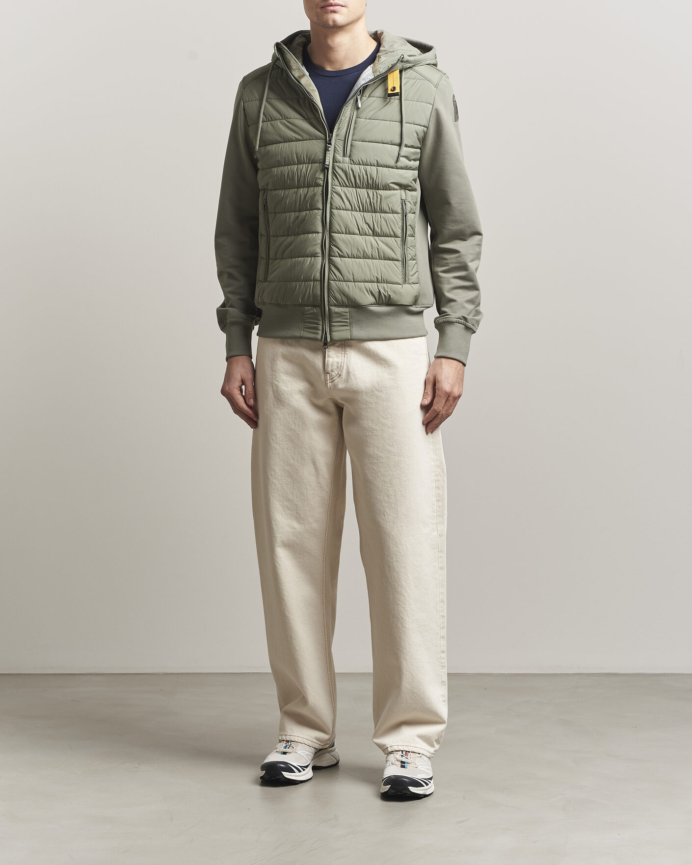 Mies | Takit | Parajumpers | Ivor Hybrid Hooded Jacket Ashen Sage