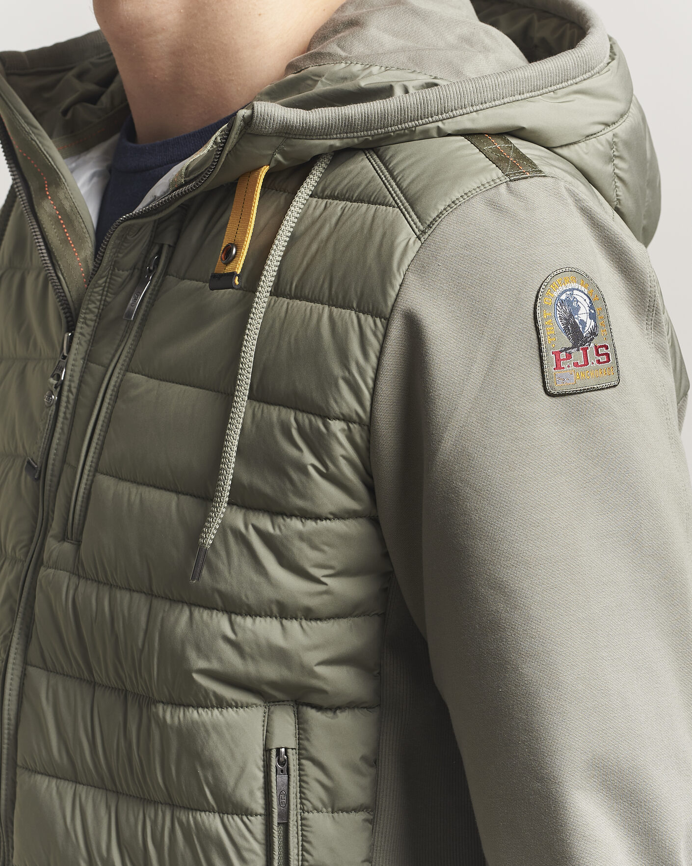 Mies | Takit | Parajumpers | Ivor Hybrid Hooded Jacket Ashen Sage