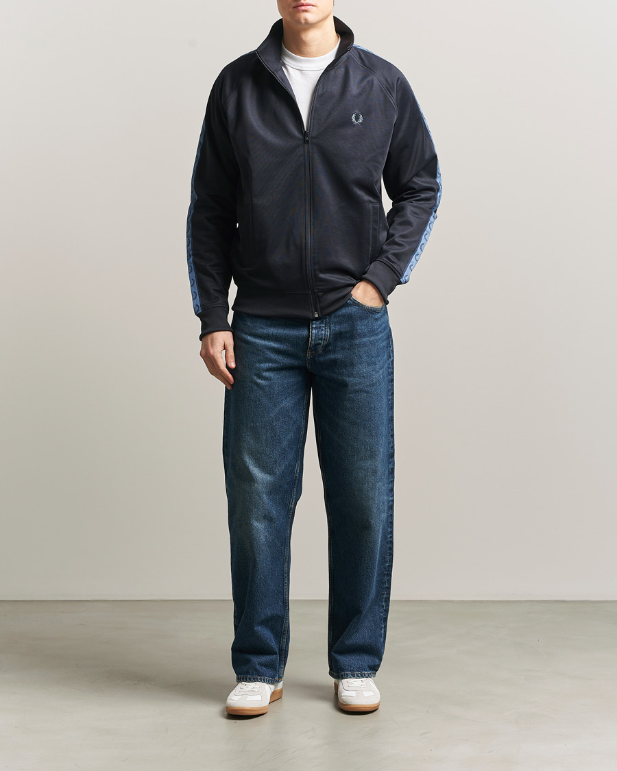Mies | Puserot | Fred Perry | Taped Track Jacket Navy