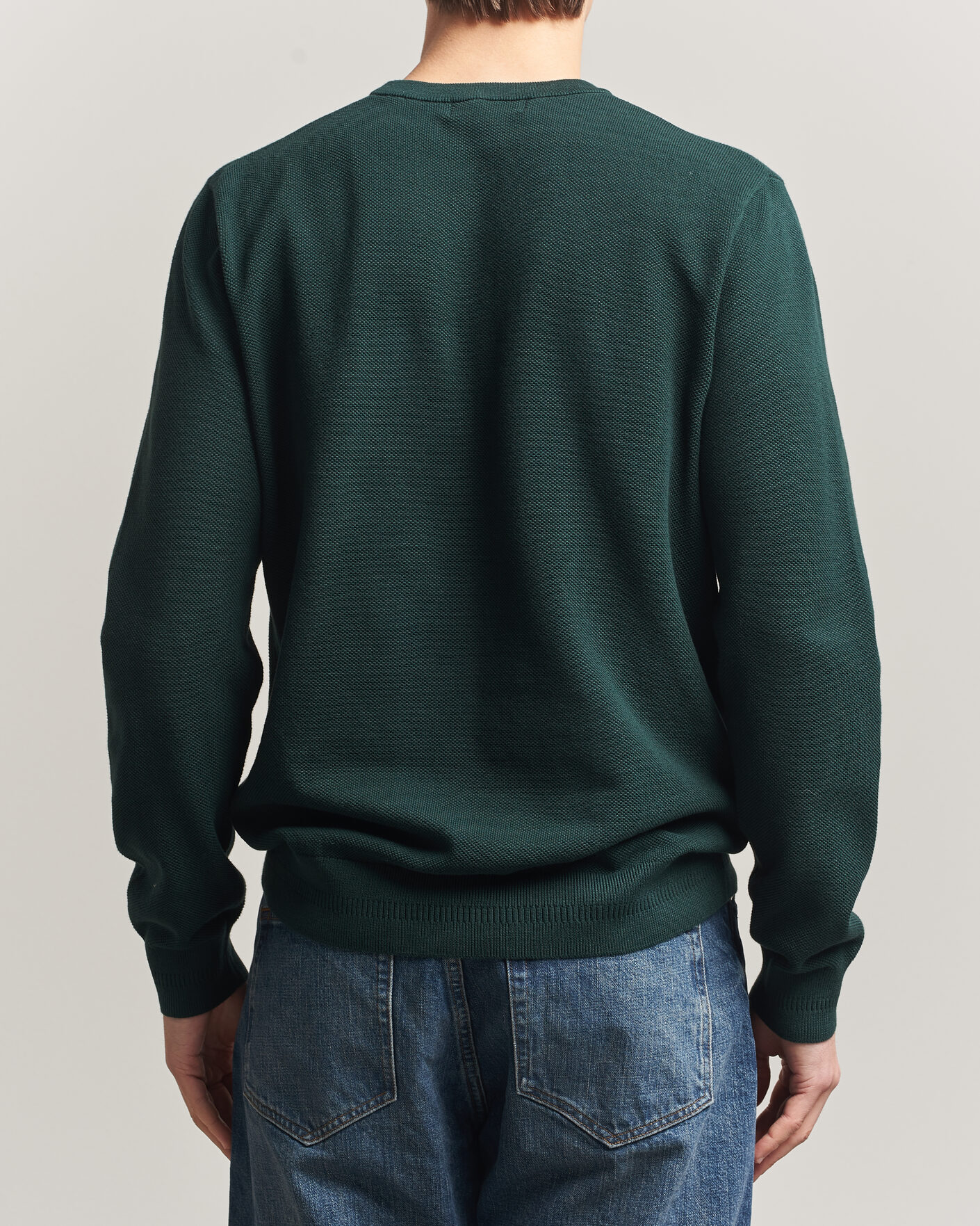 Mies | Puserot | Fred Perry | Piqué Stitched Sweater Grassroots Green