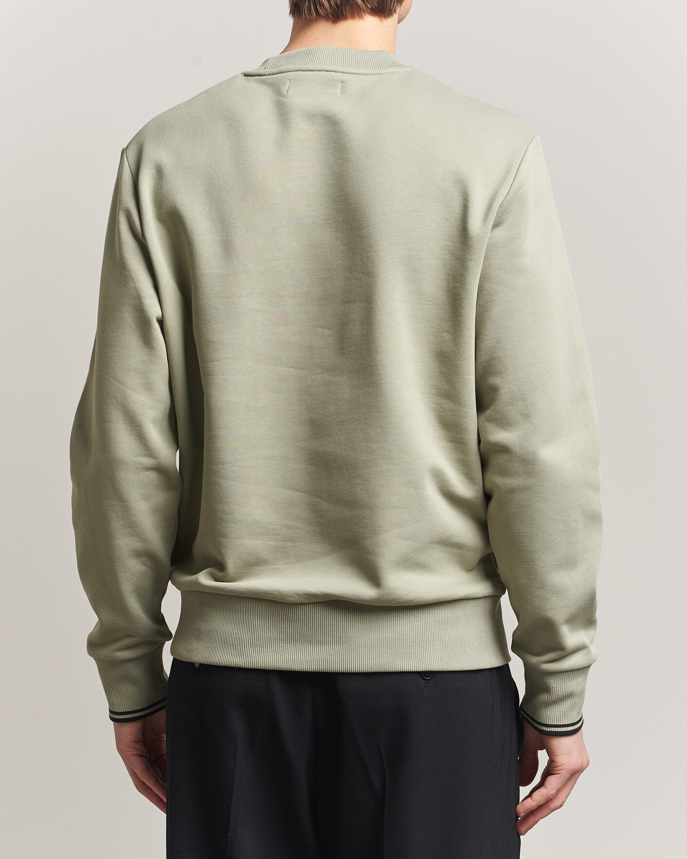 Mies | Puserot | Fred Perry | Crew Neck Sweatshirt Seagrass Green