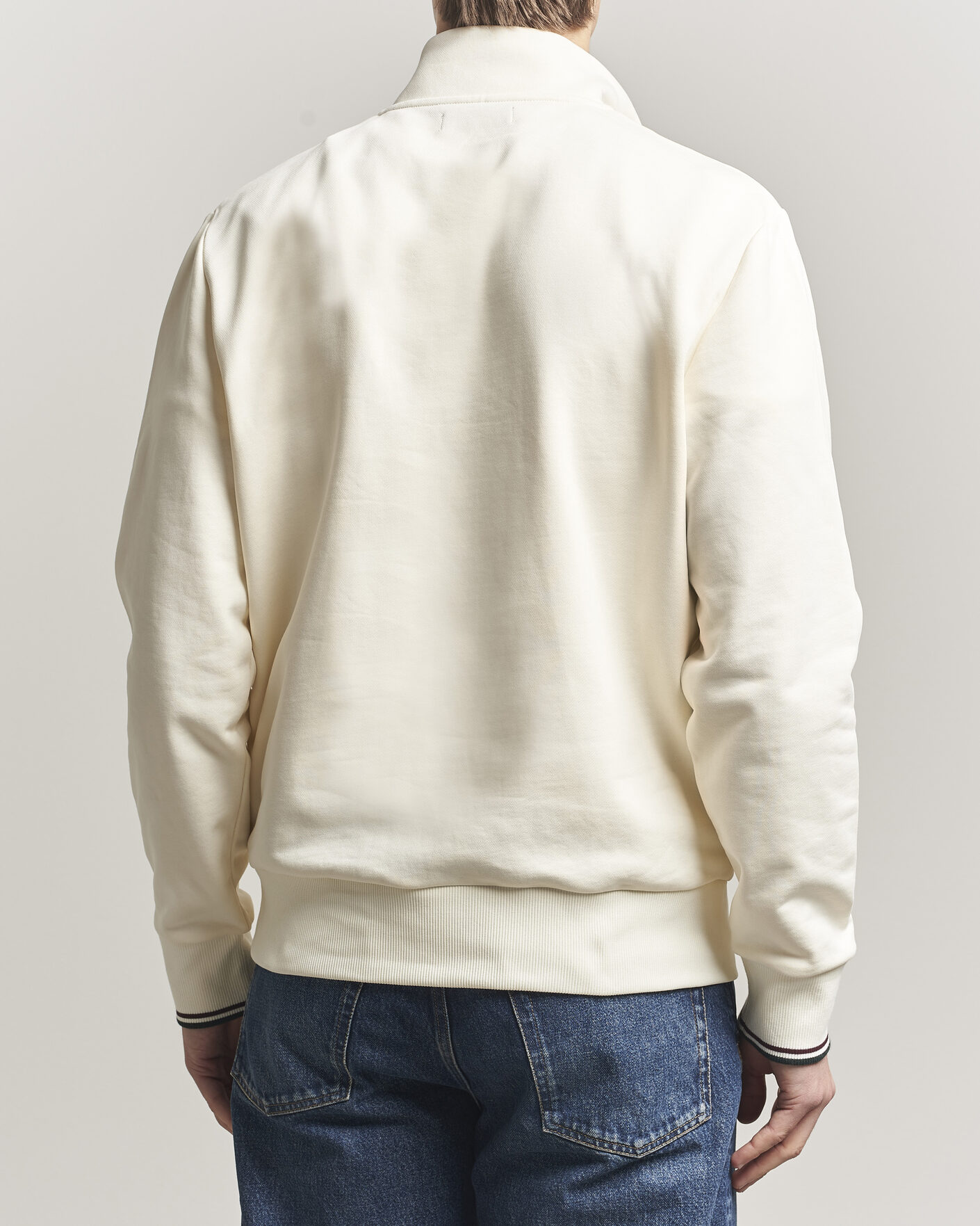 Mies | Puserot | Fred Perry | Half Zip Sweatshirt Ecru
