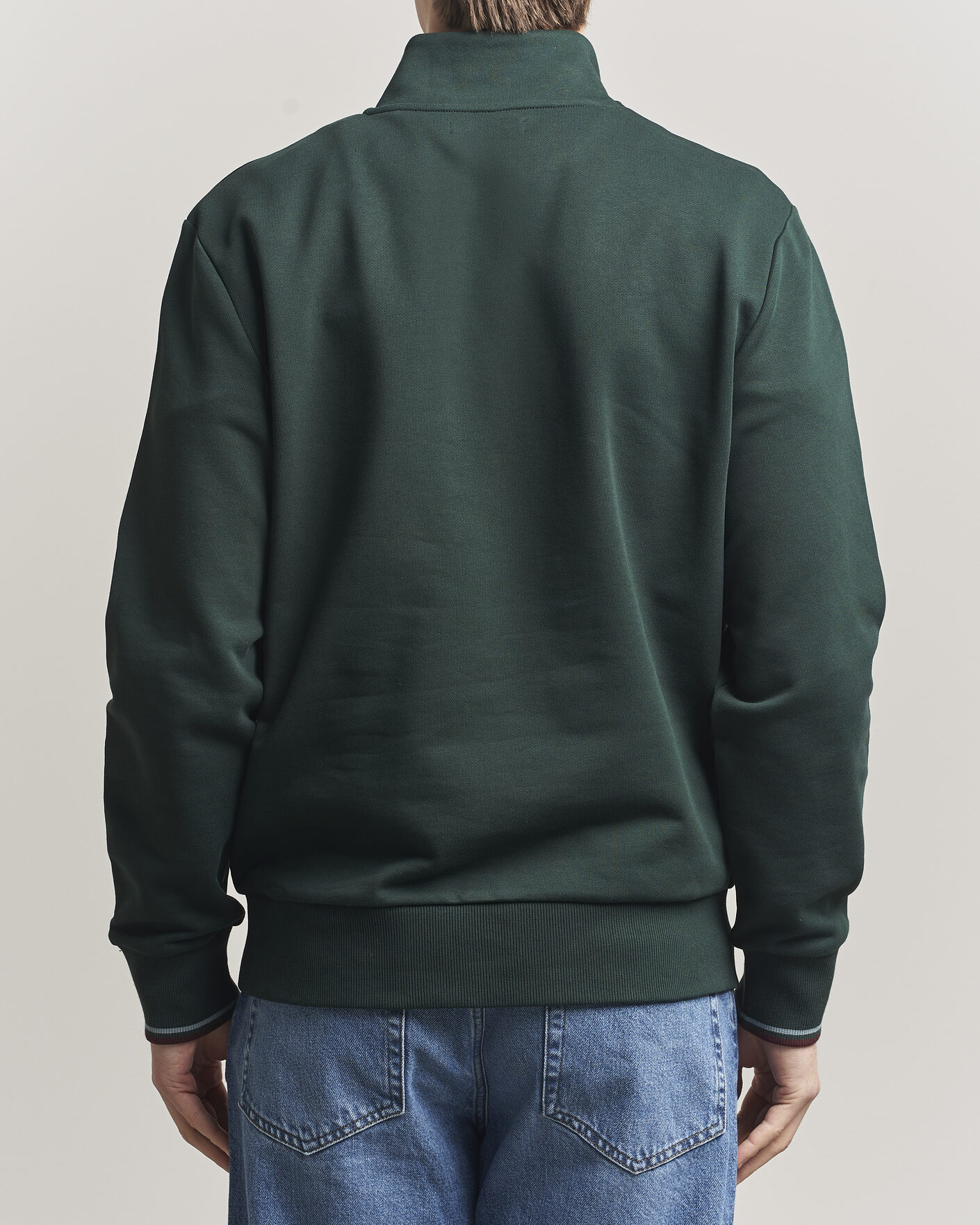 Mies | Puserot | Fred Perry | Half Zip Sweatshirt Grassroots Green