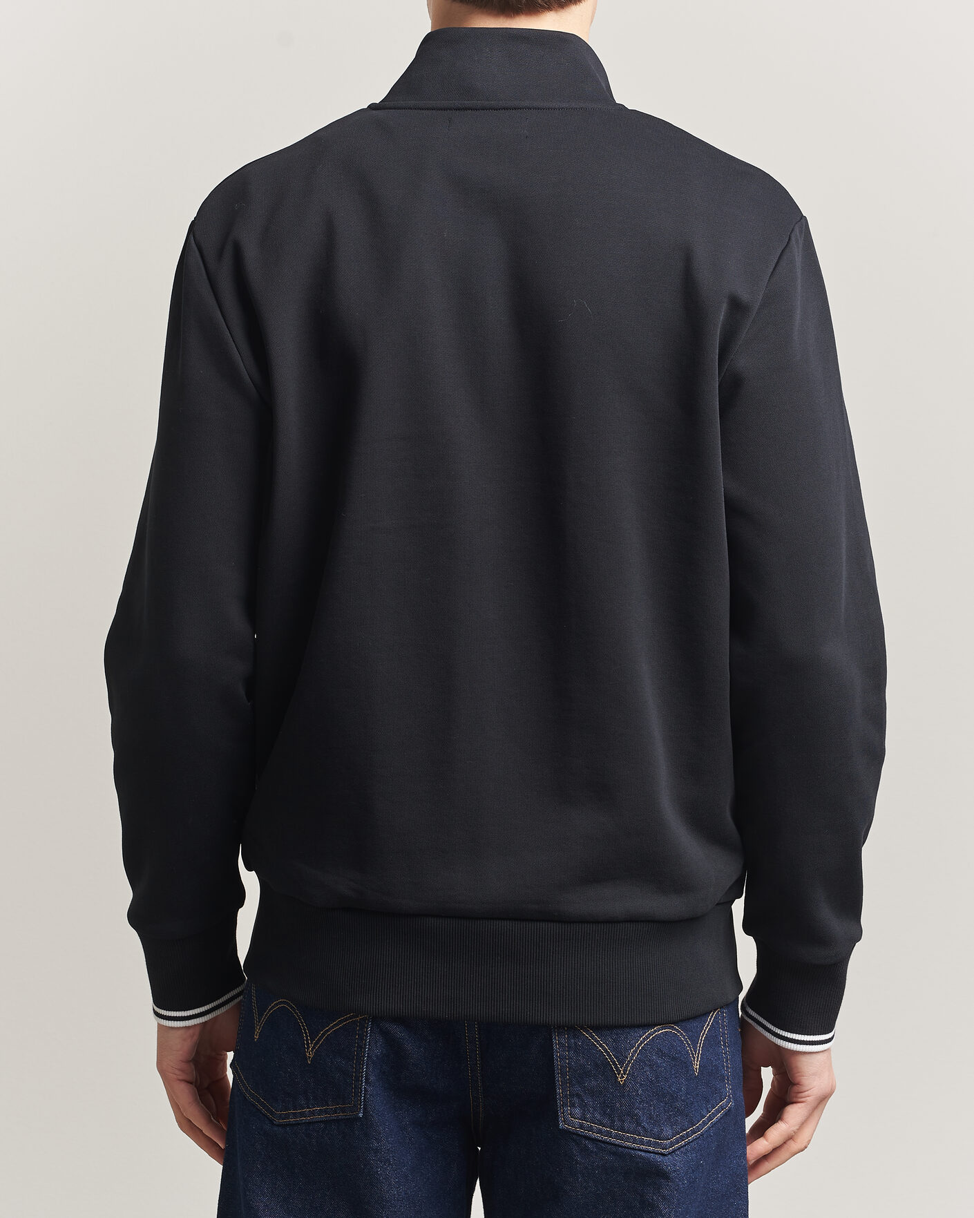 Mies | Puserot | Fred Perry | Full Zip Sweatshirt Black