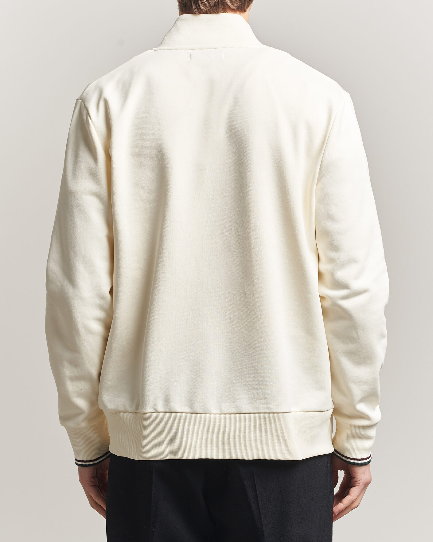 Mies | Puserot | Fred Perry | Full Zip Sweatshirt Ecru