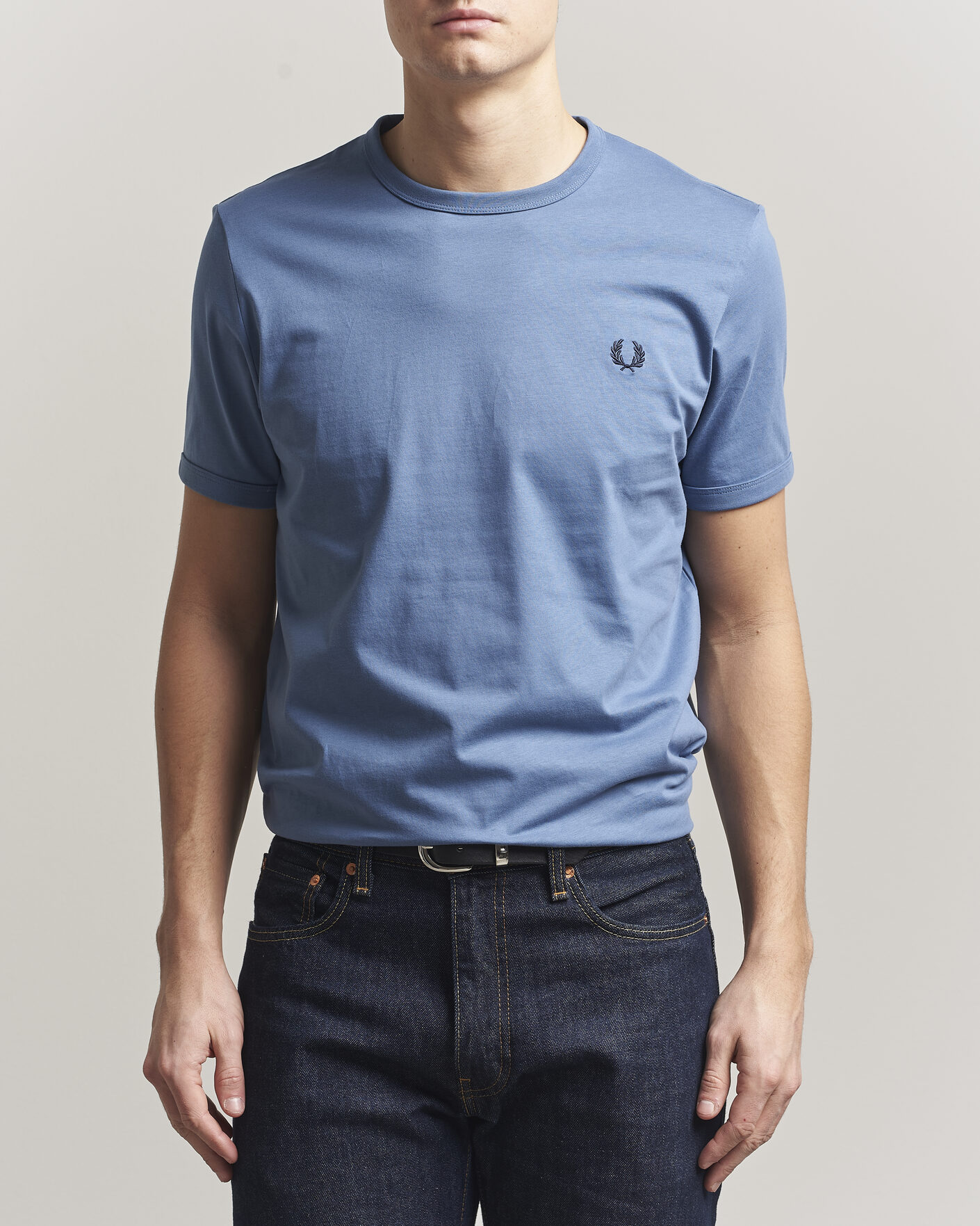 Mies | T-paidat | Fred Perry | Ringer T-Shirt Ace Blue