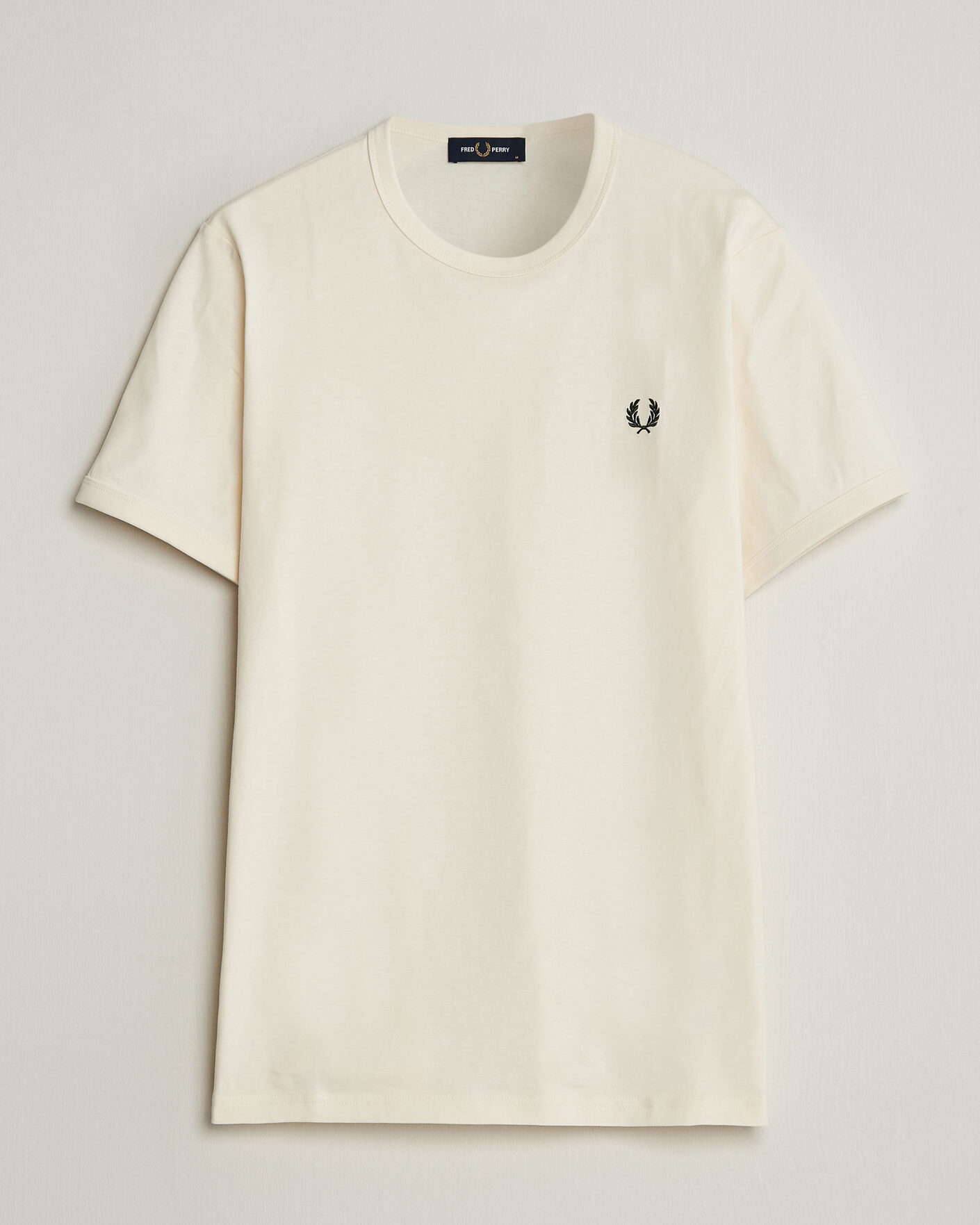 Mies | T-paidat | Fred Perry | Ringer T-Shirt Ecru