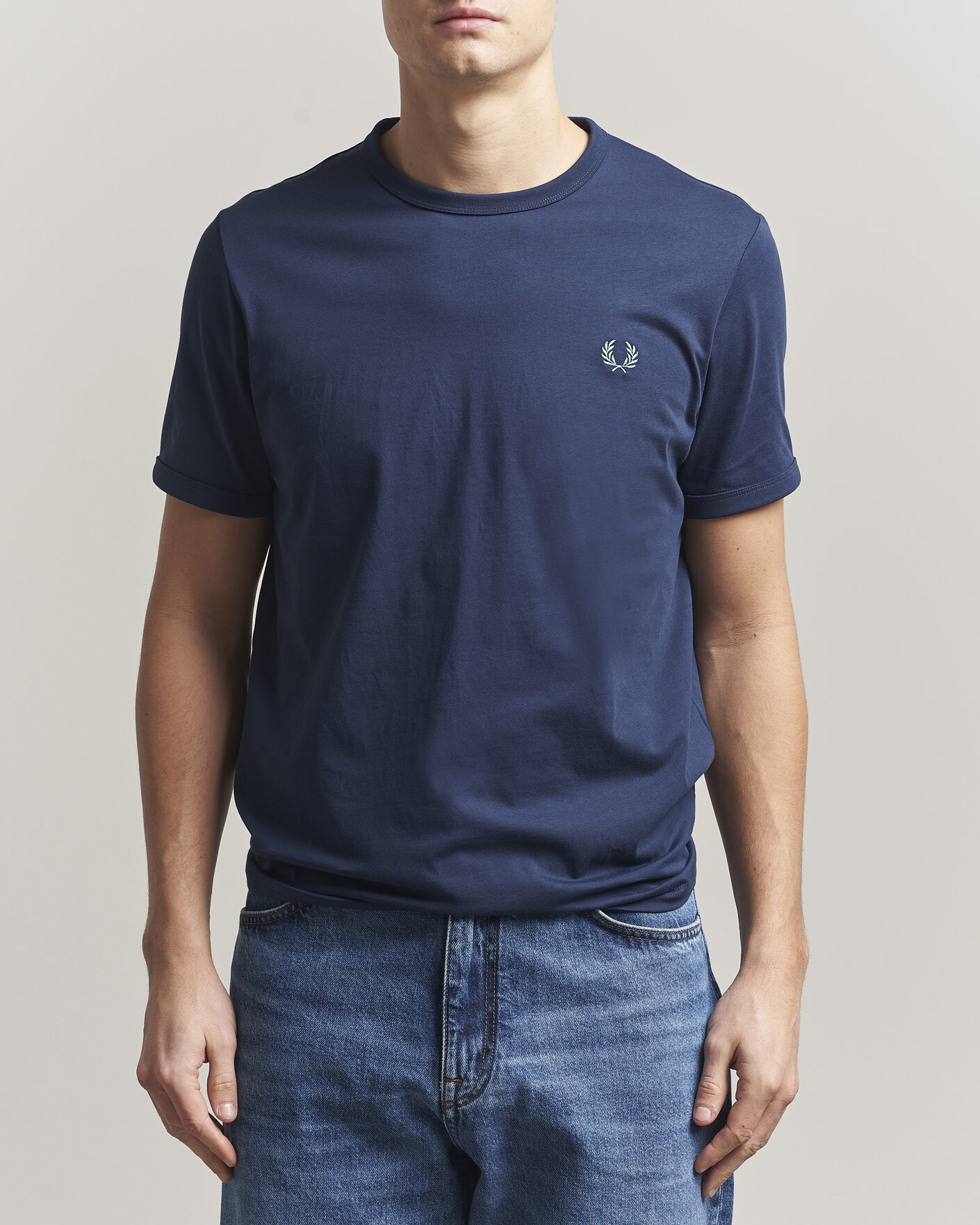 Mies | T-paidat | Fred Perry | Ringer T-Shirt Tennis Blue