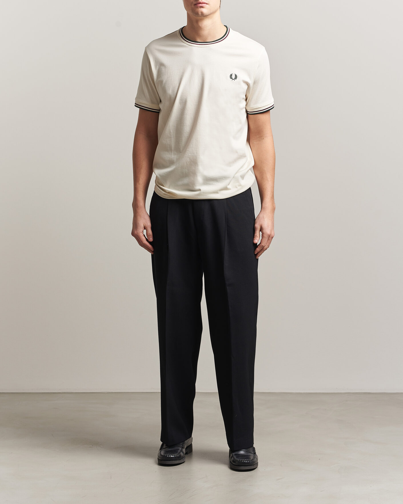 Mies | T-paidat | Fred Perry | Twin Tipped T-Shirt Ecru