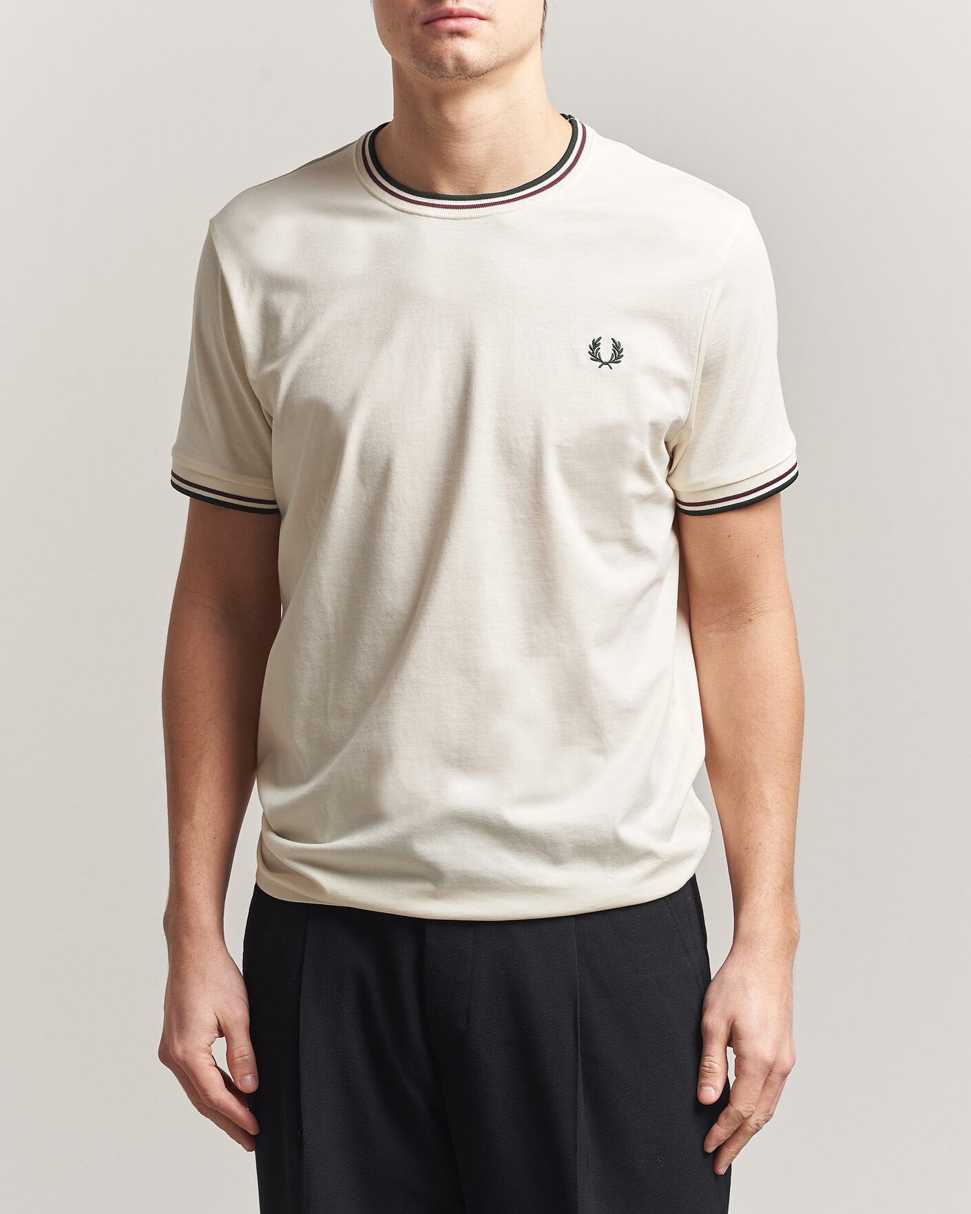 Mies | T-paidat | Fred Perry | Twin Tipped T-Shirt Ecru