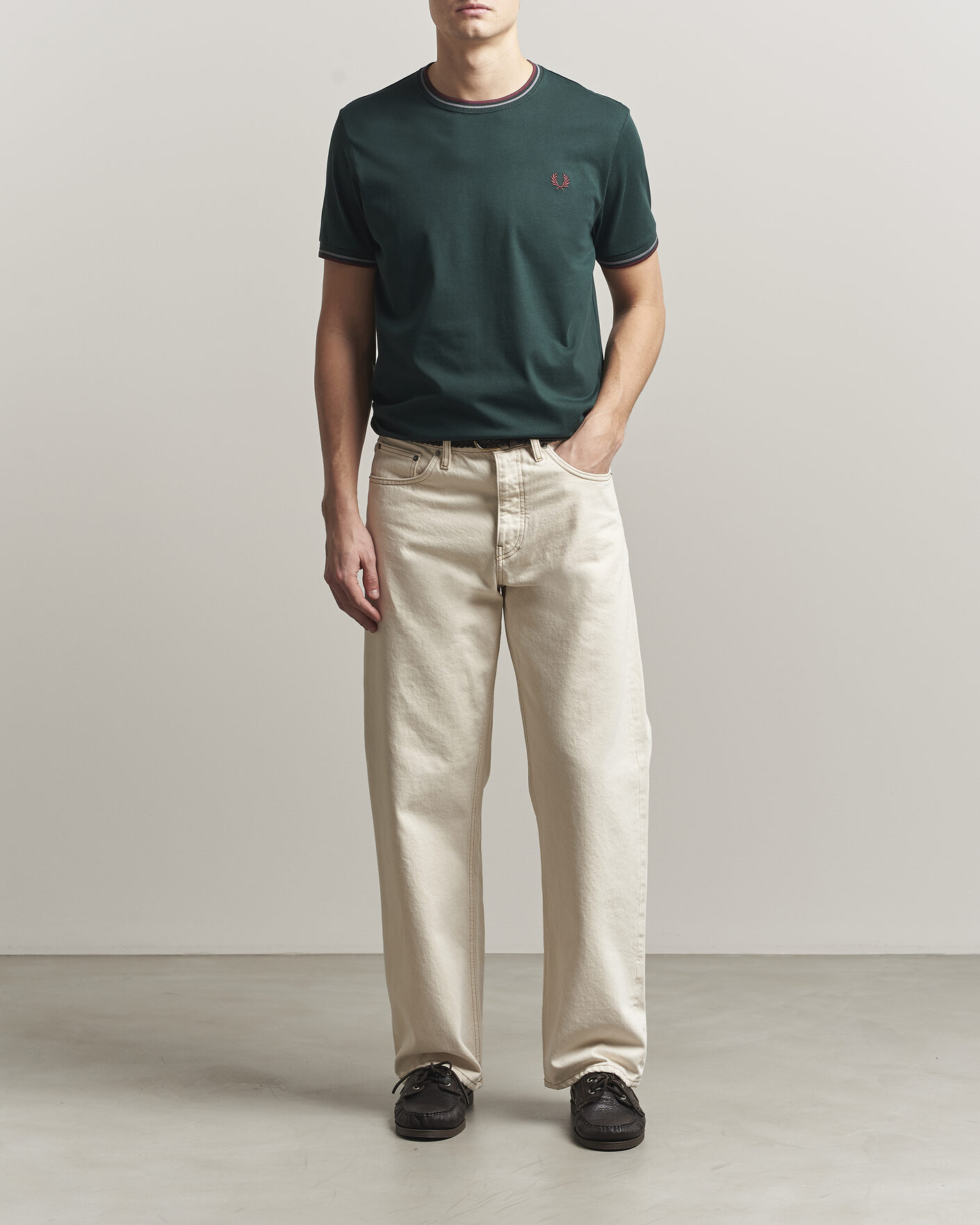 Mies | T-paidat | Fred Perry | Twin Tipped T-Shirt Grassroots Green