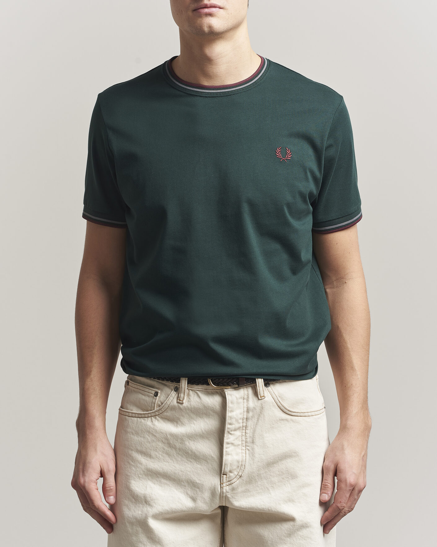 Mies | T-paidat | Fred Perry | Twin Tipped T-Shirt Grassroots Green