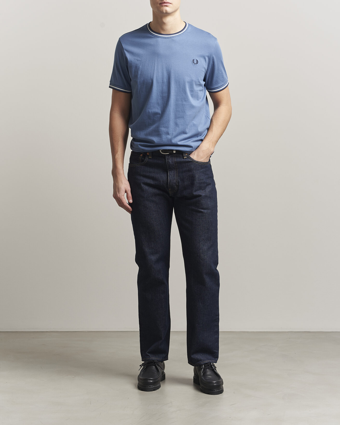 Mies | T-paidat | Fred Perry | Twin Tipped T-Shirt Ace Blue